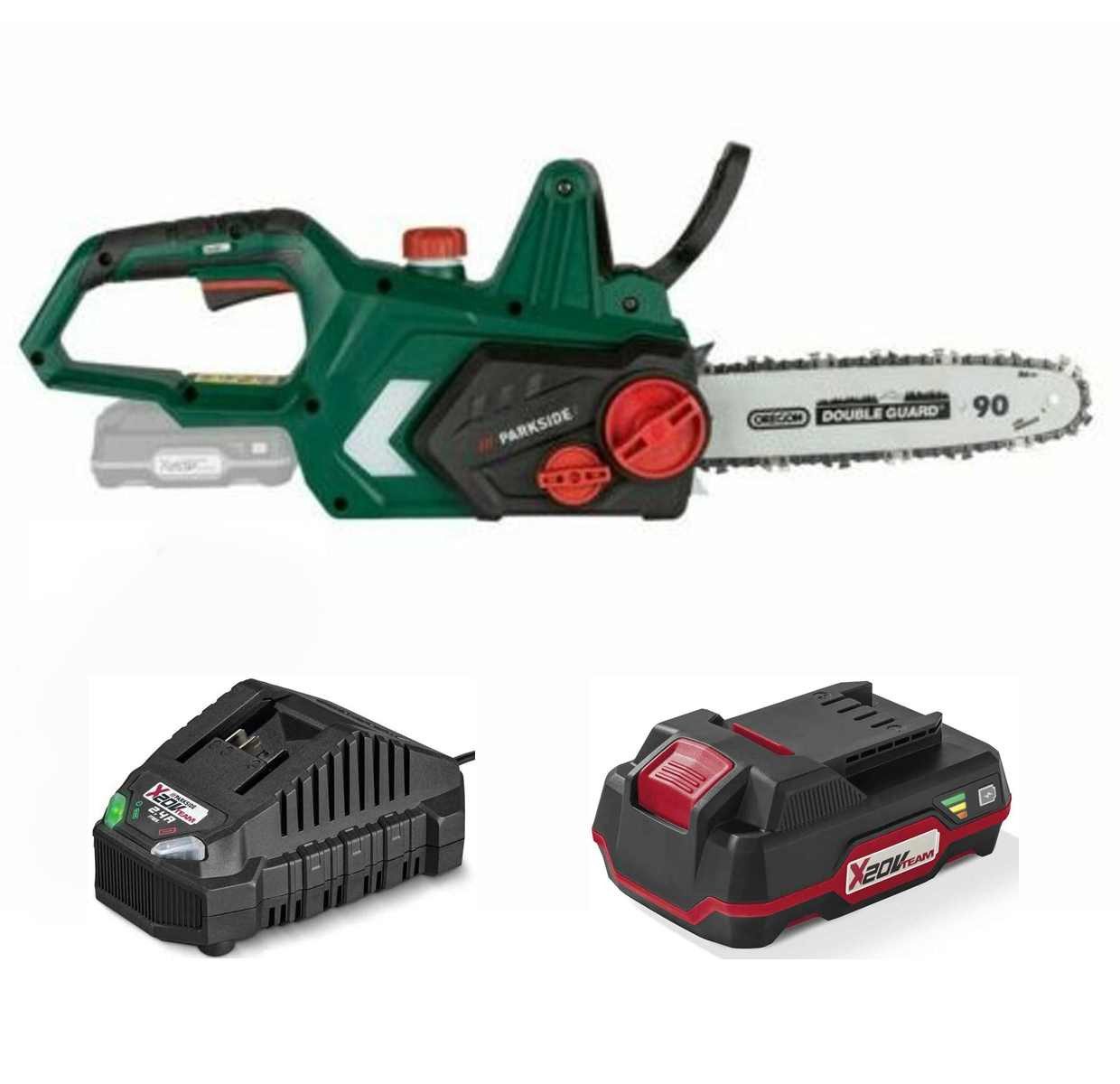 Parkside Akku-Kettensäge PARKSIDE Akku Kettensäge PKSA 20-Li mit Akku 2.0 Ah und Ladegerät
