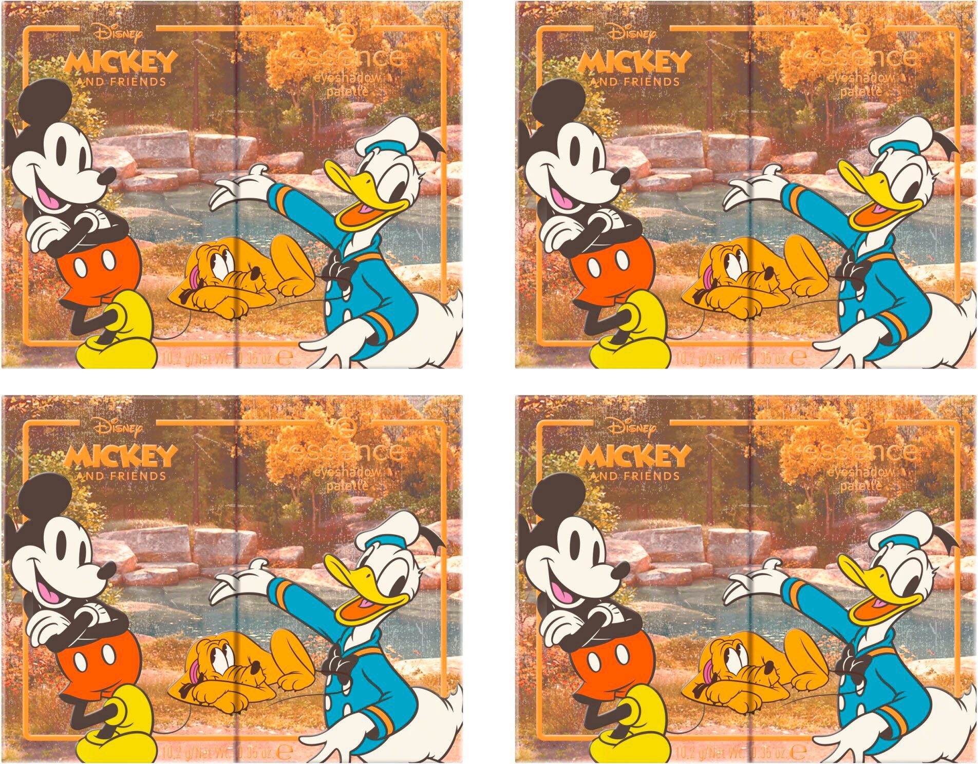 Essence Lidschatten-Palette Disney and Friends Mickey unterschiedlichen mit palette, Finishes Augen-Make-Up eyeshadow