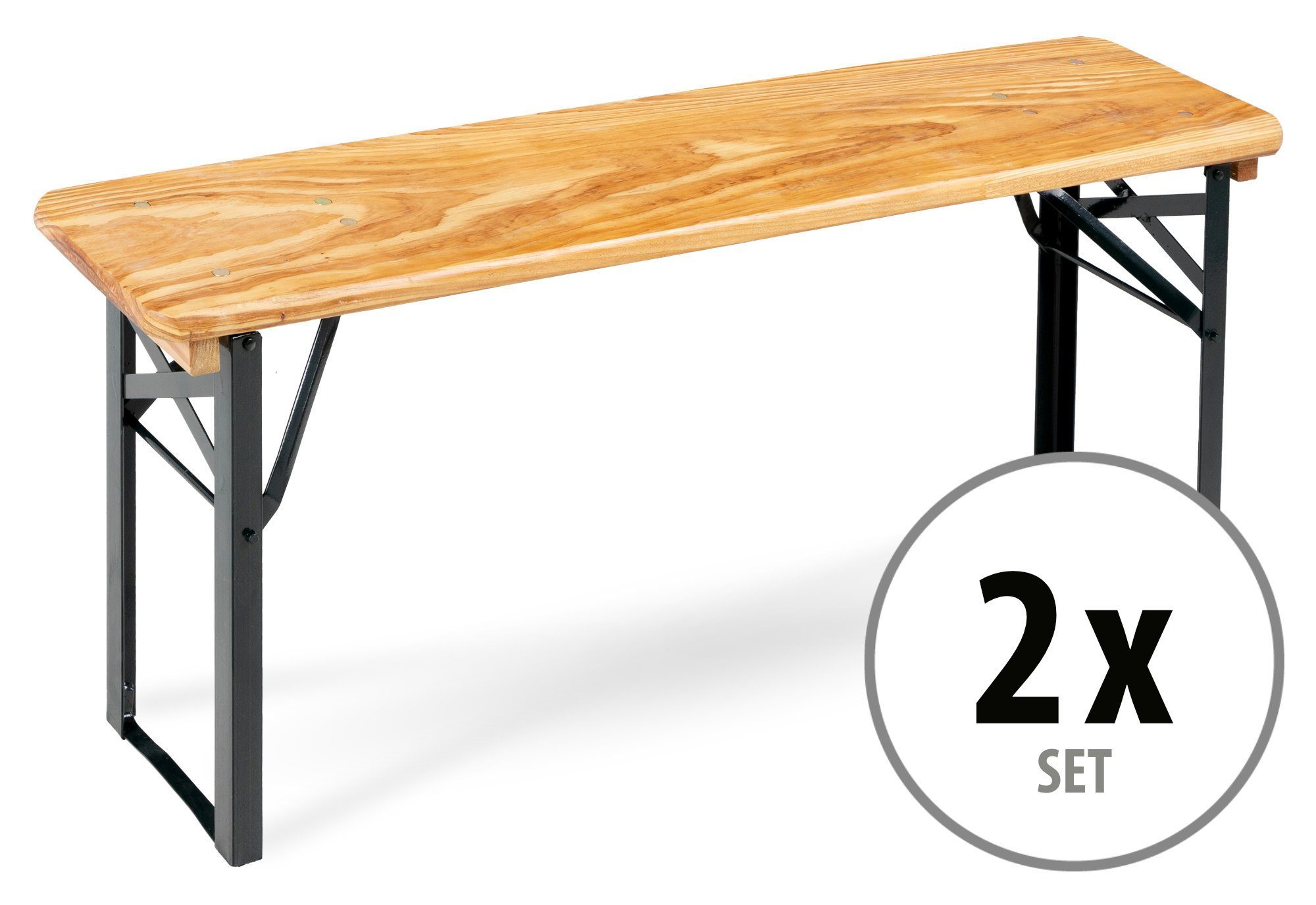 Stagecaptain Sitzbank "Hirschgarten" kurze Bierzeltbank 117 cm (2-St), Gart günstig online kaufen