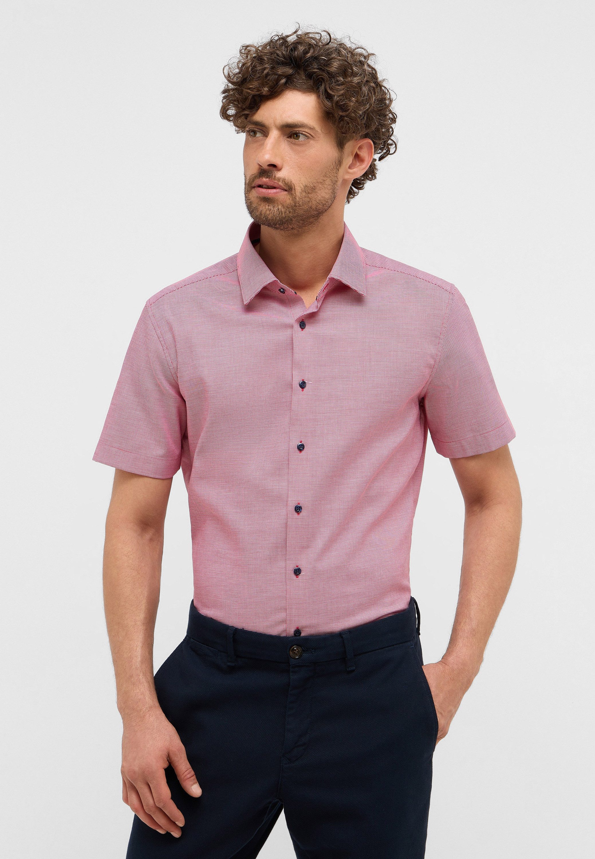 Eterna Kurzarmhemd SLIM FIT NON IRON günstig online kaufen