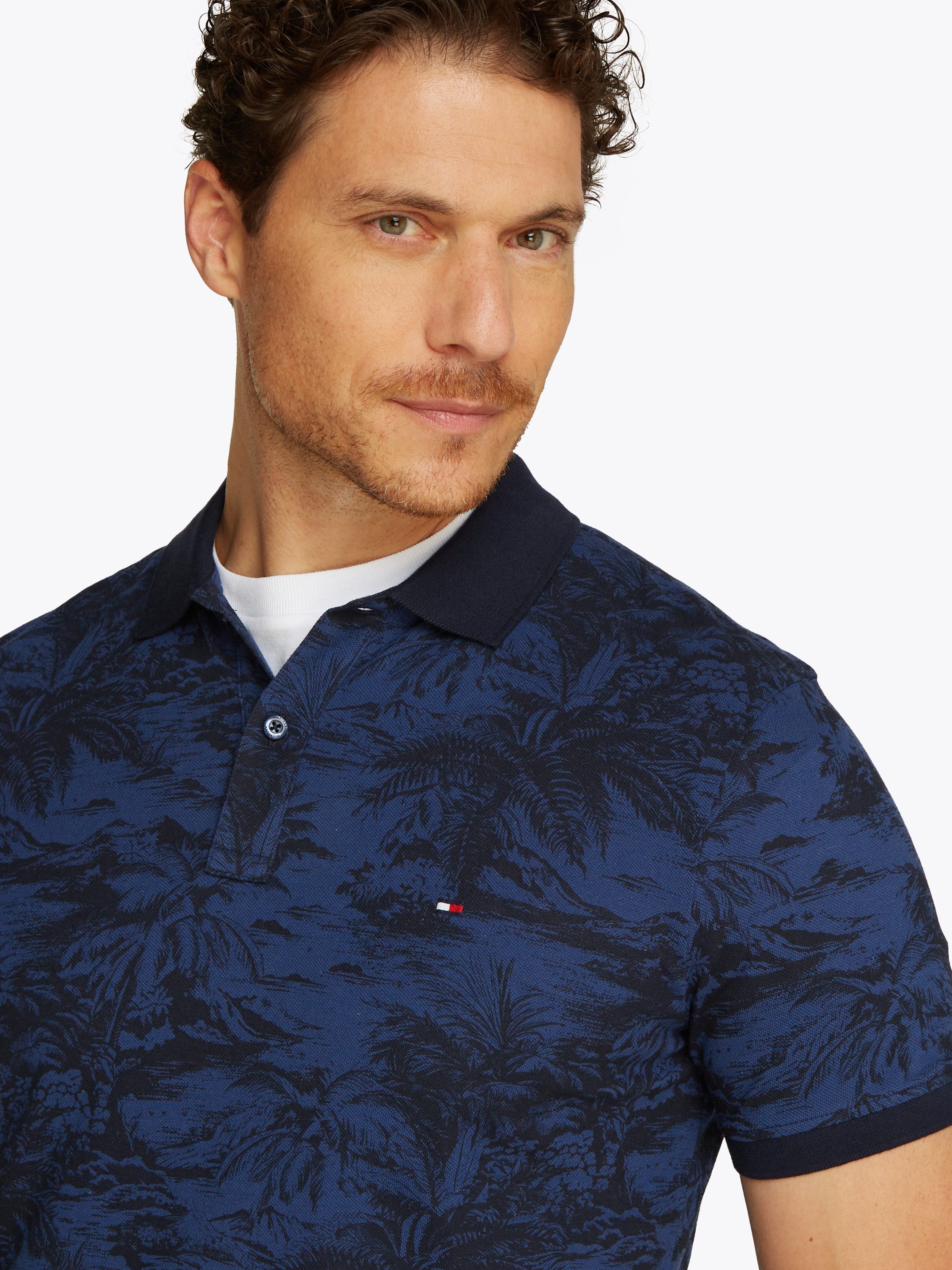 Tommy Hilfiger Poloshirt ALL OVER PRINT günstig online kaufen