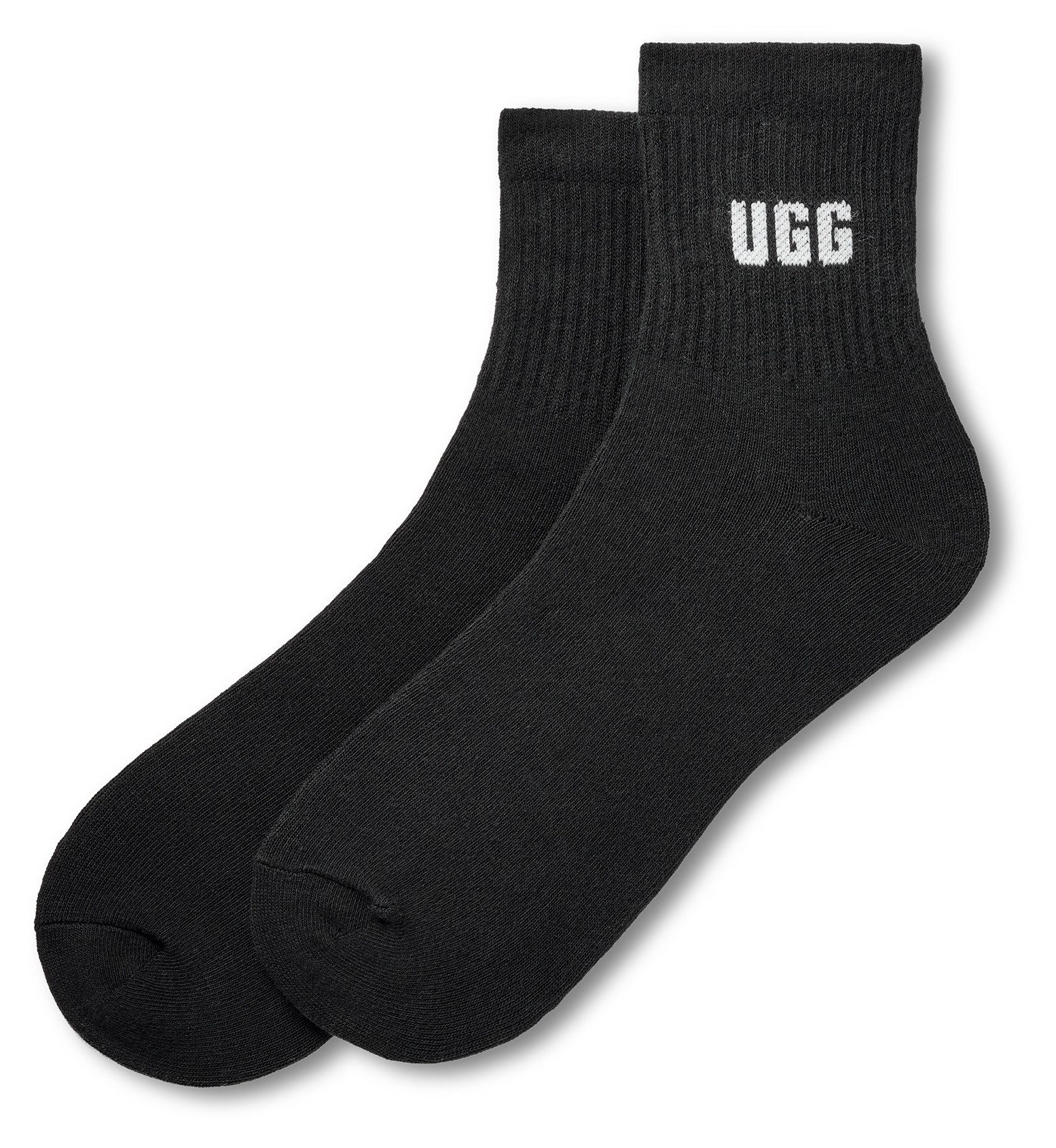 UGG Socken QUINLIN LOGO QUARTER (2-Paar) Unisex, One Size 38-44 Strümpfe mit UGG-Markenlogo