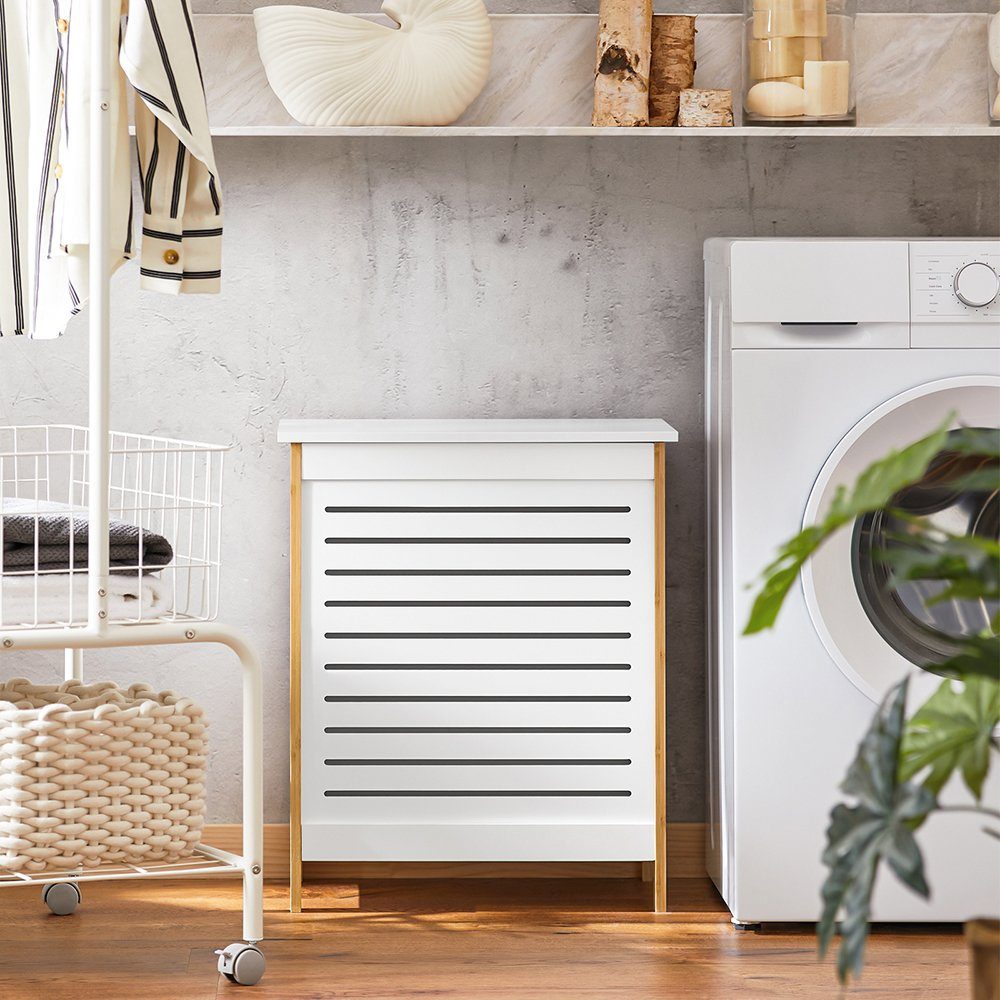 SoBuy Wäschetruhe FSS66, Badkommode Badschrank Wäscheschrank Badezimmerschr günstig online kaufen