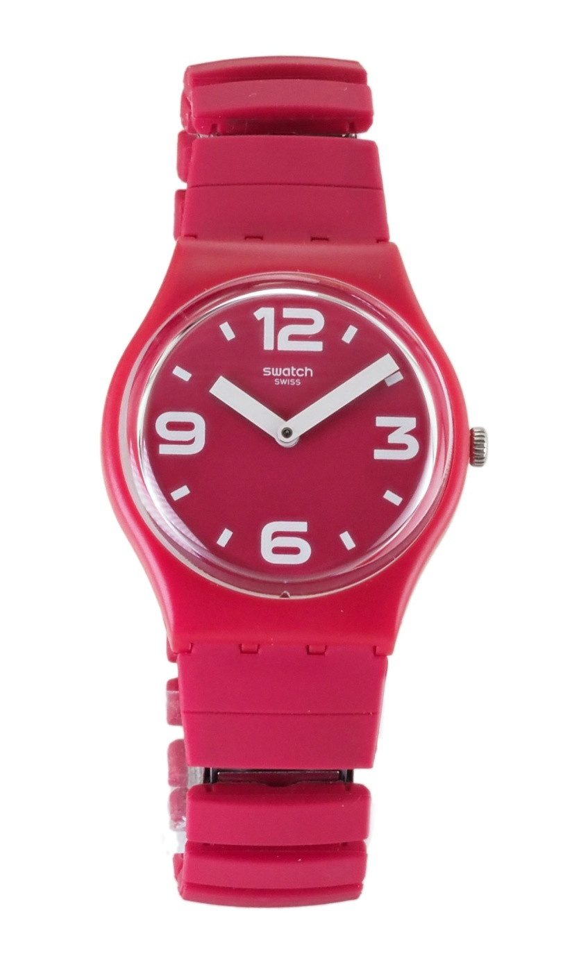 Swatch Quarzuhr Swatch Damen Quarz Uhr GR173A CHILI X74, (Weiß)