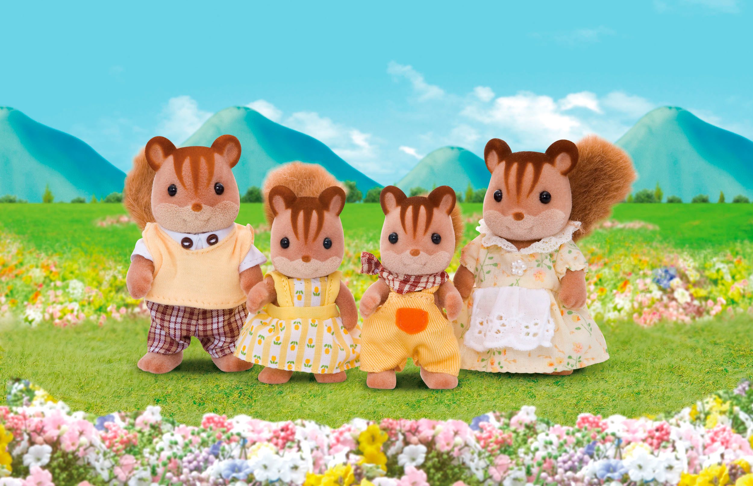Sylvanian Families Spielfigur Spielset Eichhörnchen Familie (4172)