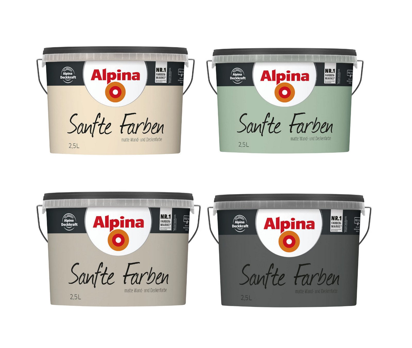 Alpina Wandfarbe Alpina Sanfte Farben 2,5 L Champagnerbeige