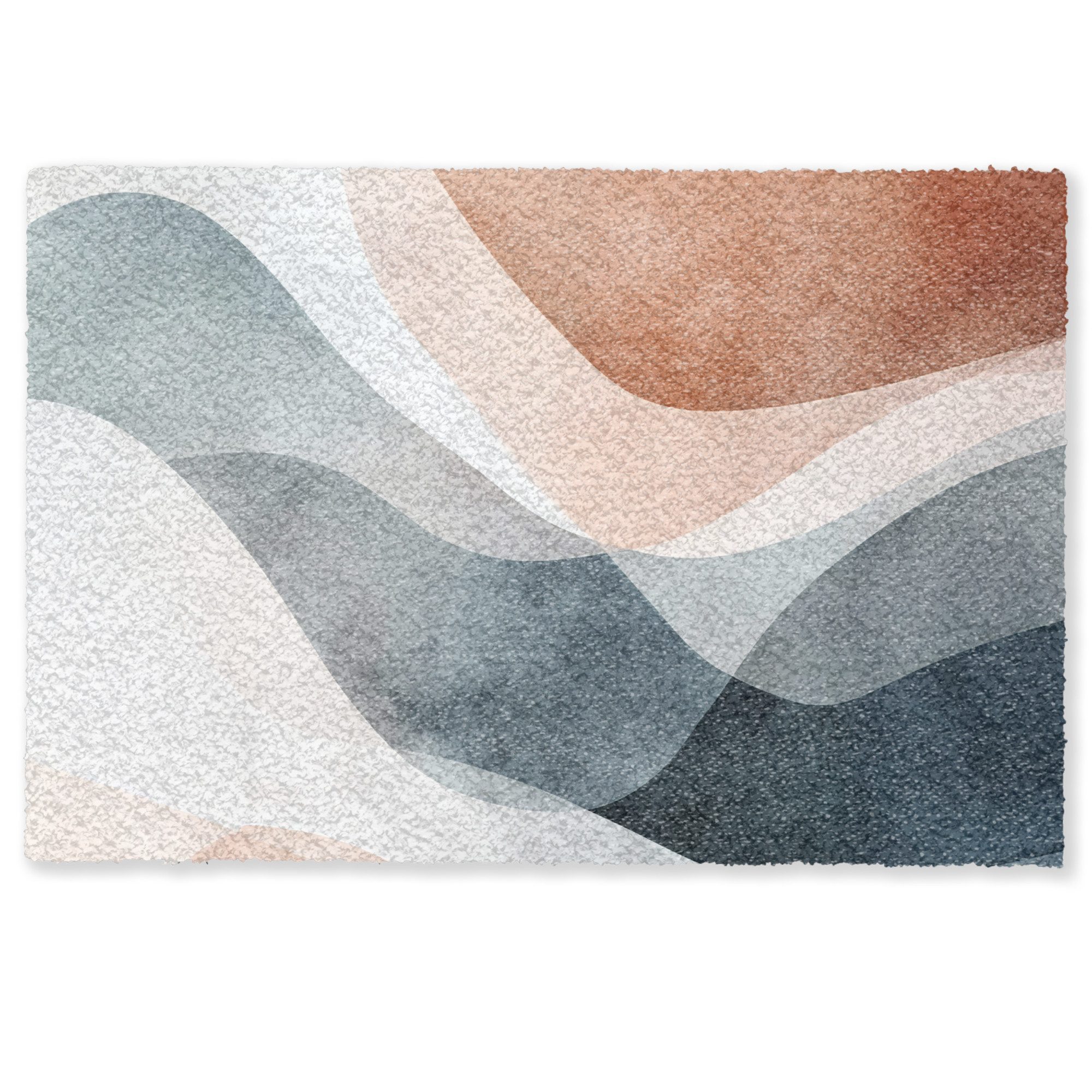 MuchoWow Fußmatte Abstrakt - Wellen - günstig online kaufen