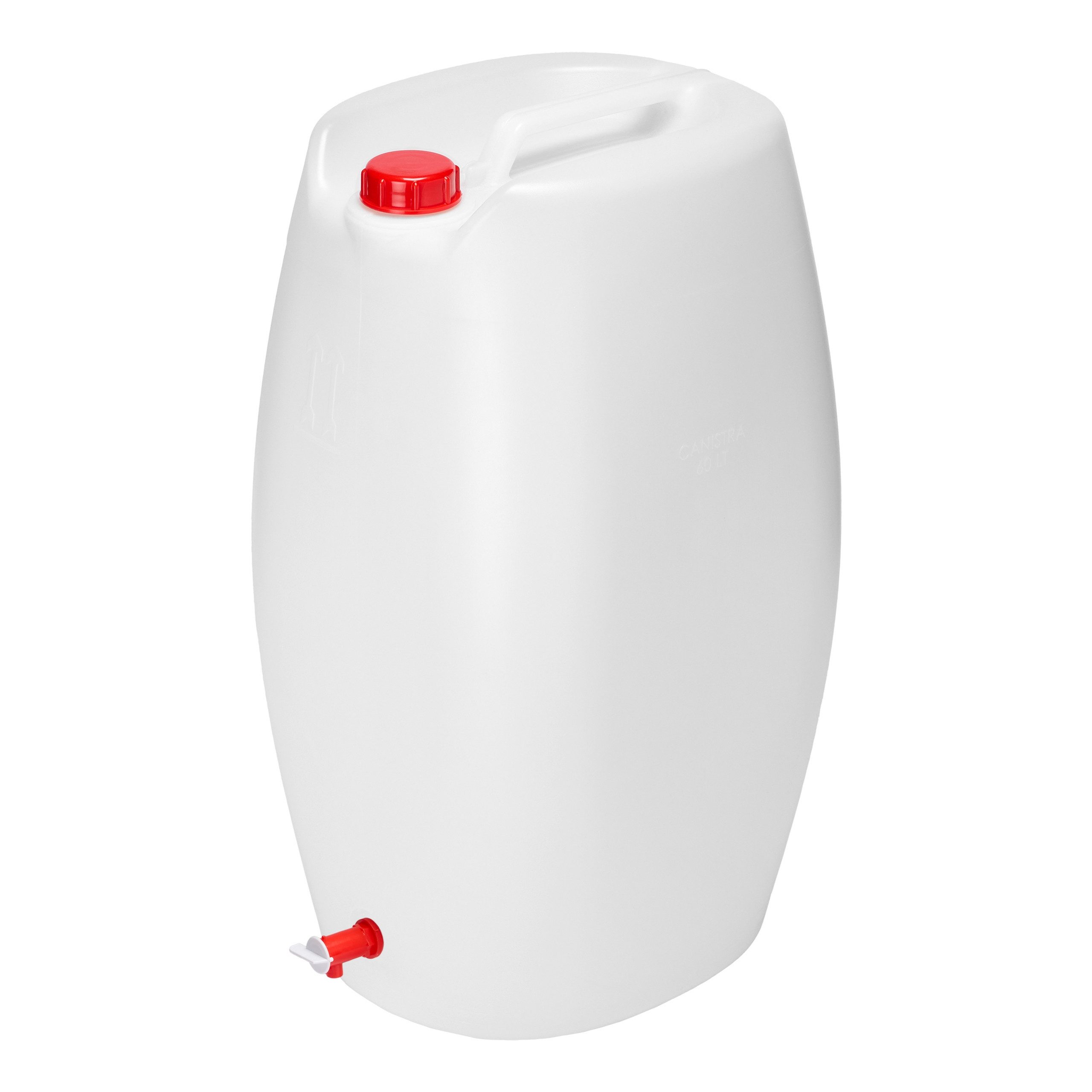 Garronda Kanister 60L Wasserkanister mit Hahn BPA-frei Wassertank Kanister Weiß GD-0083 (1 St), BPA-Frei