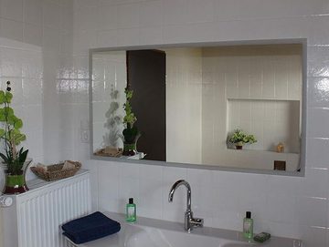 MySpiegel.de Badspiegel Beleuchtet nach Maß LED Allround Wandspiegel Lichtspiegel