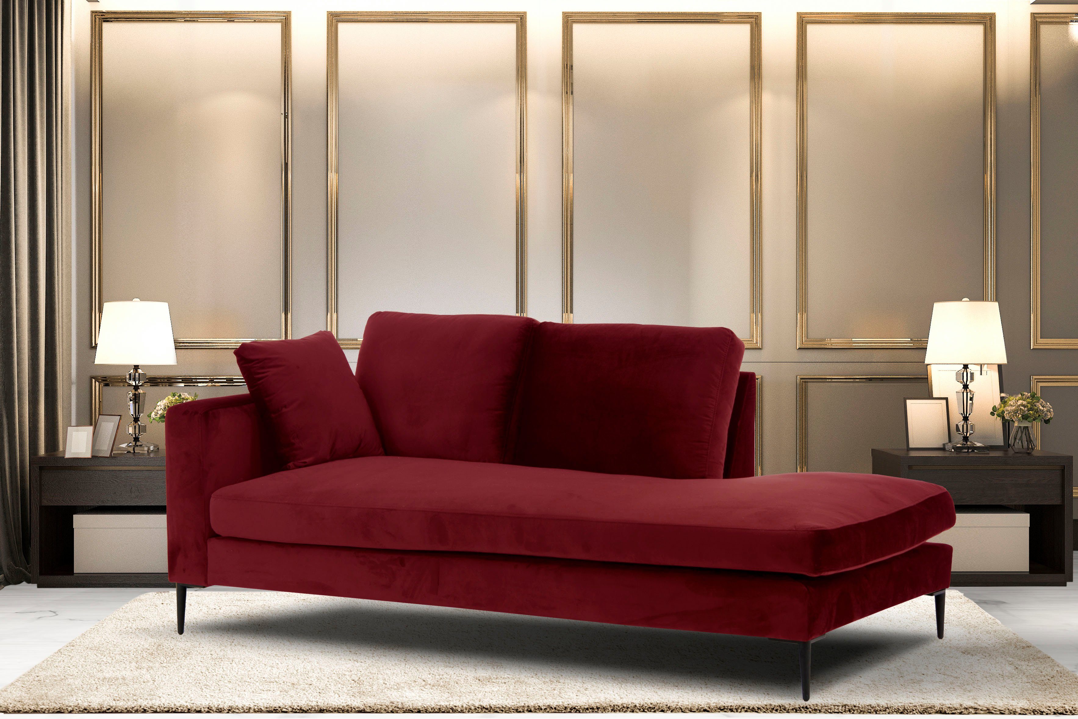 Recamiere Cozy Chaiselongue, Maße B/T/H: 195/97/80 cm