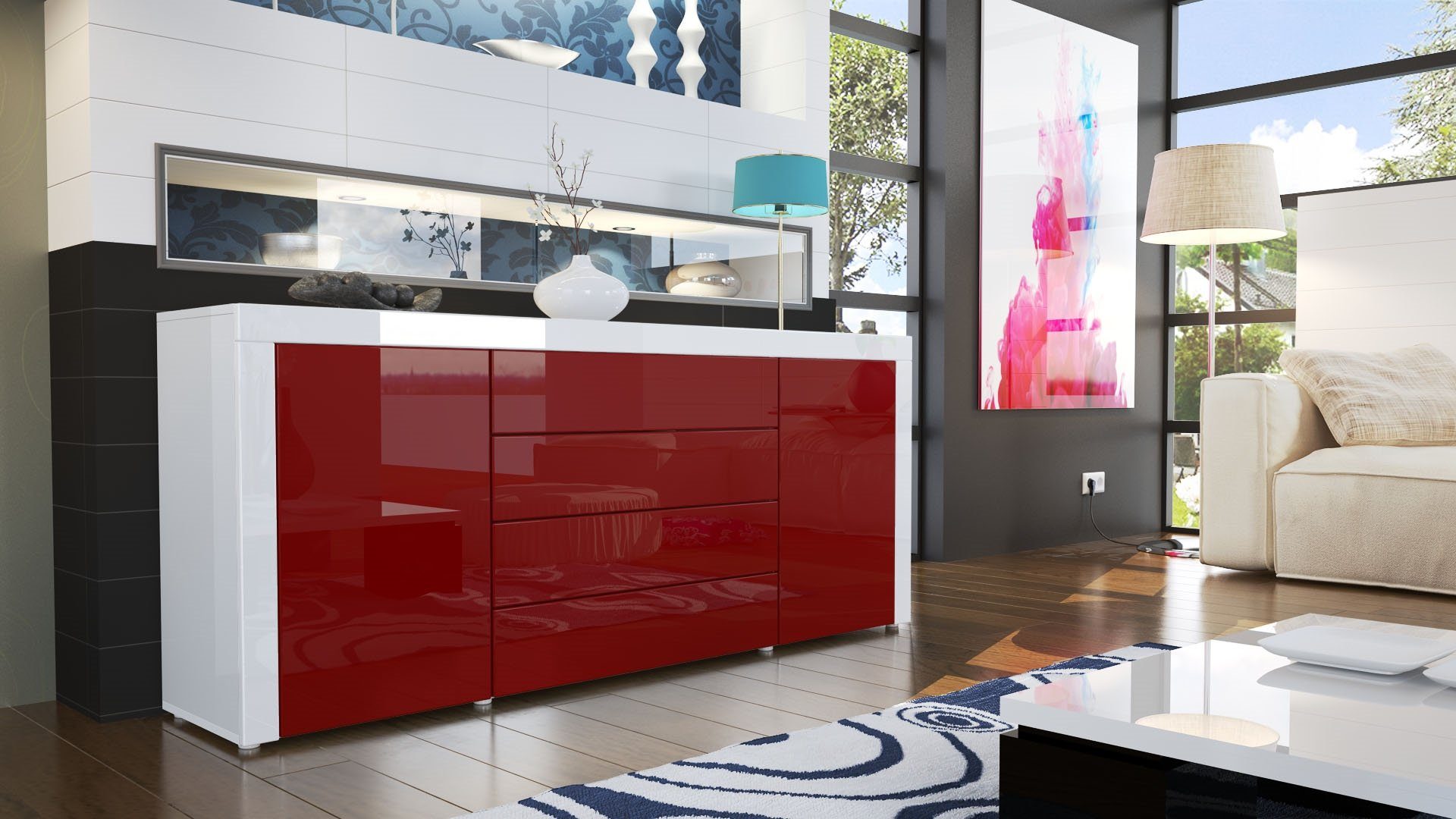 Vladon Sideboard La Paz V1 (Kommode, günstig online kaufen