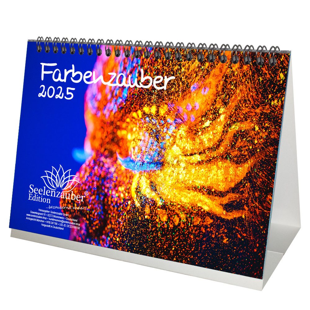 Seelenzauber Tischkalender Farbenzauber DIN A5 Kalender für 2025 Farben
