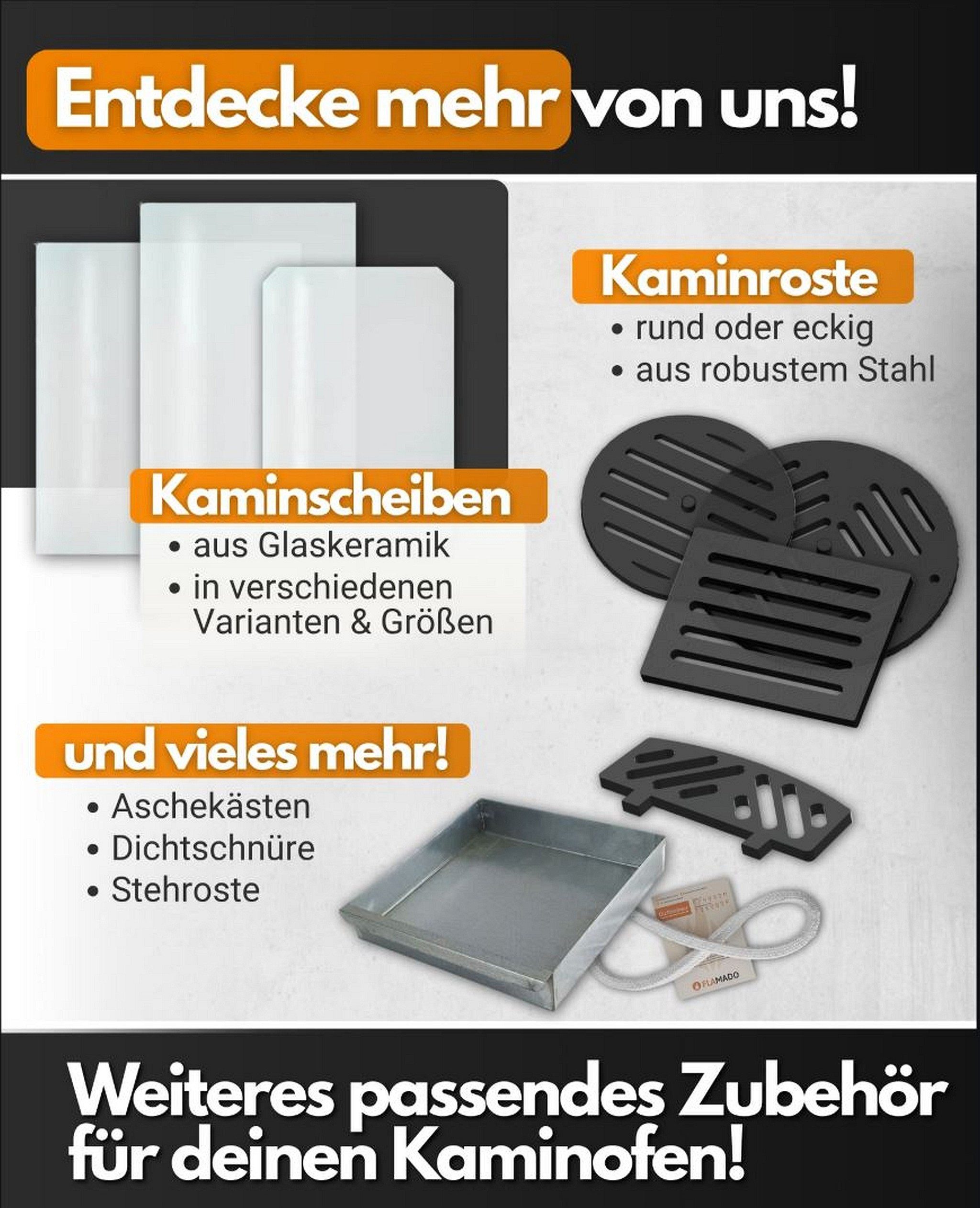Feuerfest 123 GmbH Feuerraumplatten Heizgasumlenkplatte 415x200x30mm (Schamotte) passend für Wamsler**, feuerfest & hitzebeständig - Kamin Ofen Zubehör – Bild 5 von 5
