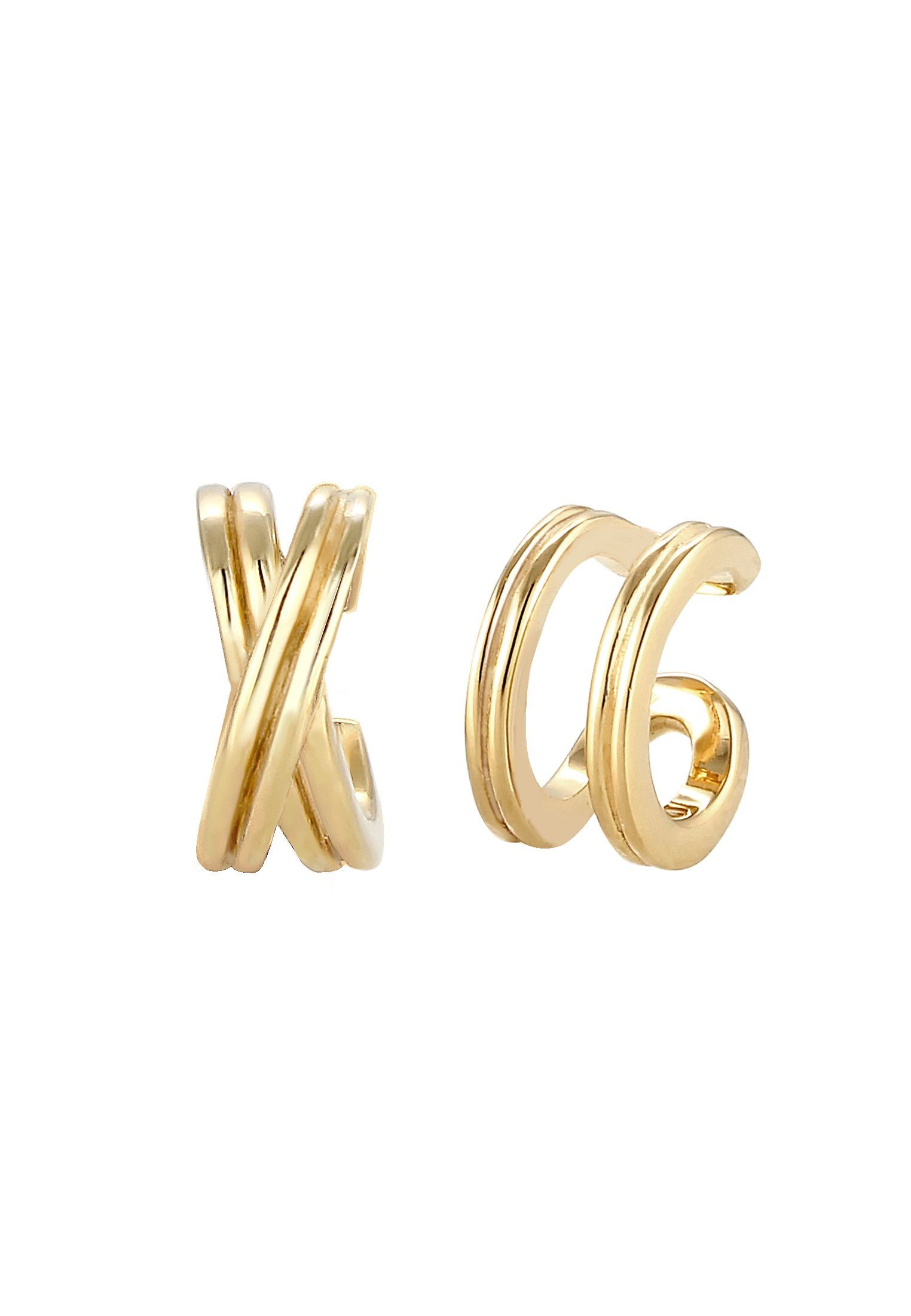Elli Paar Ohrhaken Earcuff ohne Stein günstig online kaufen