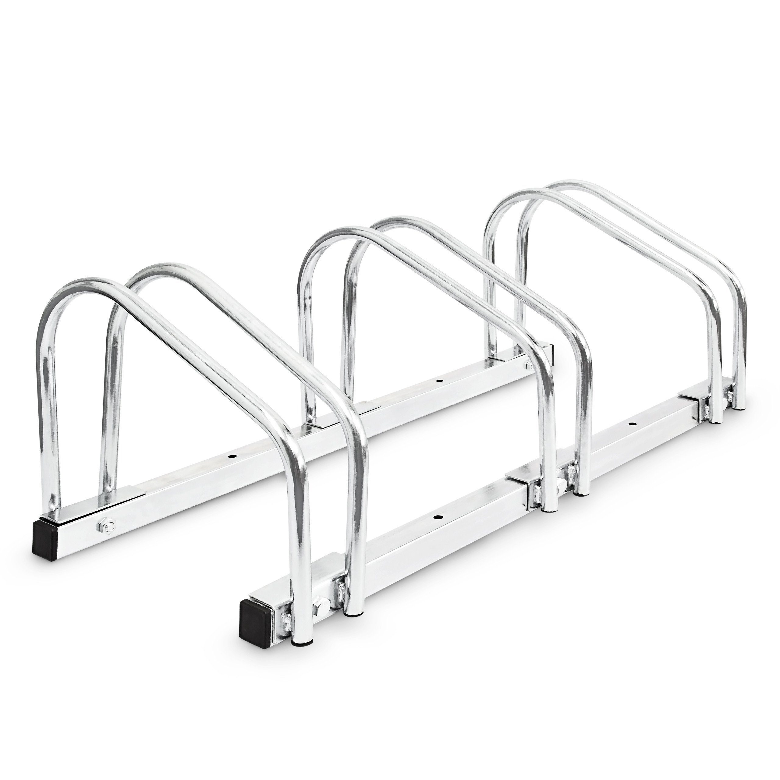 relaxdays Fahrradständer 3 Fahrräder Stahl (1-St)