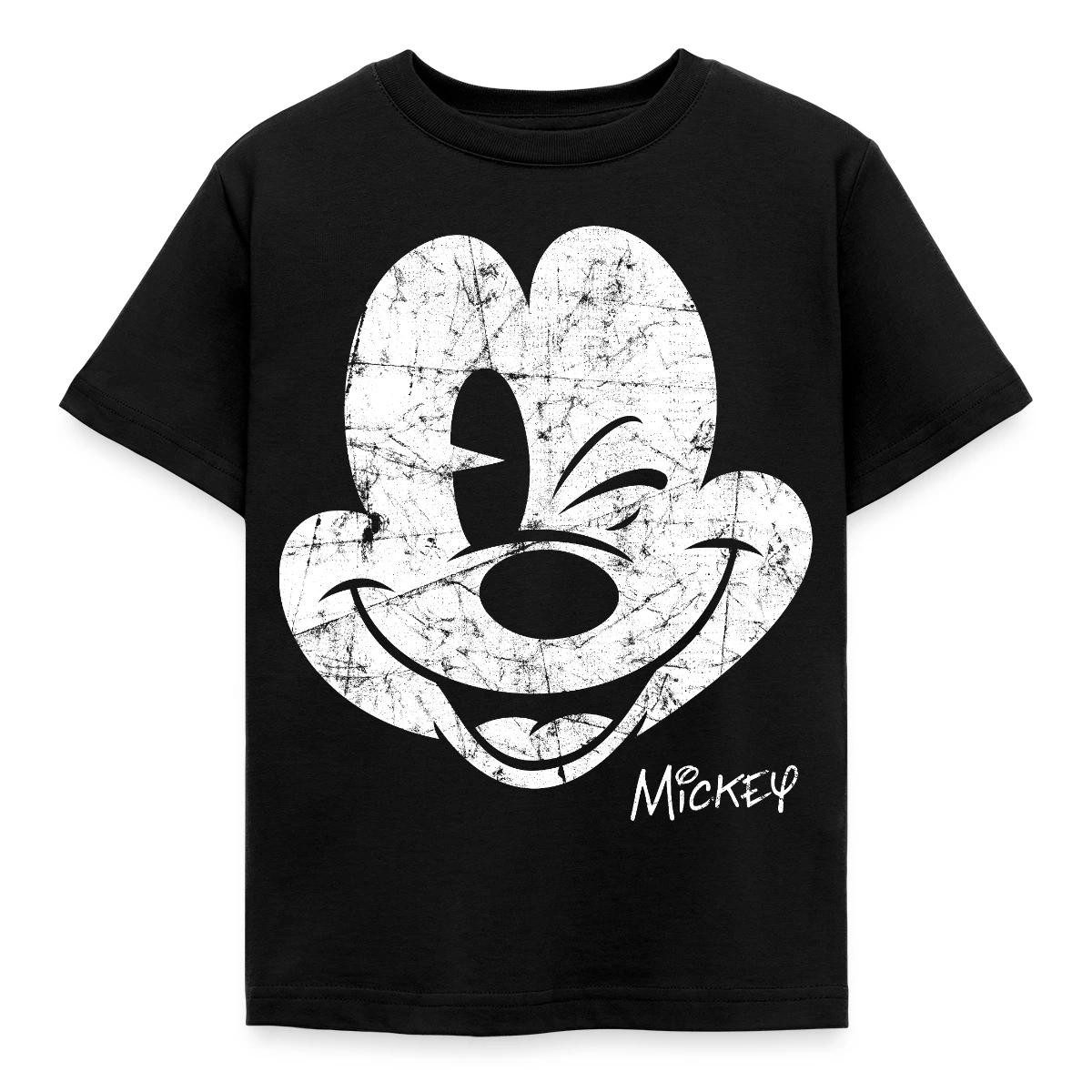 T-Shirt Mickey & Minnie Retro Mickey Mouse Zwinkernd Kinder T-Shirt
