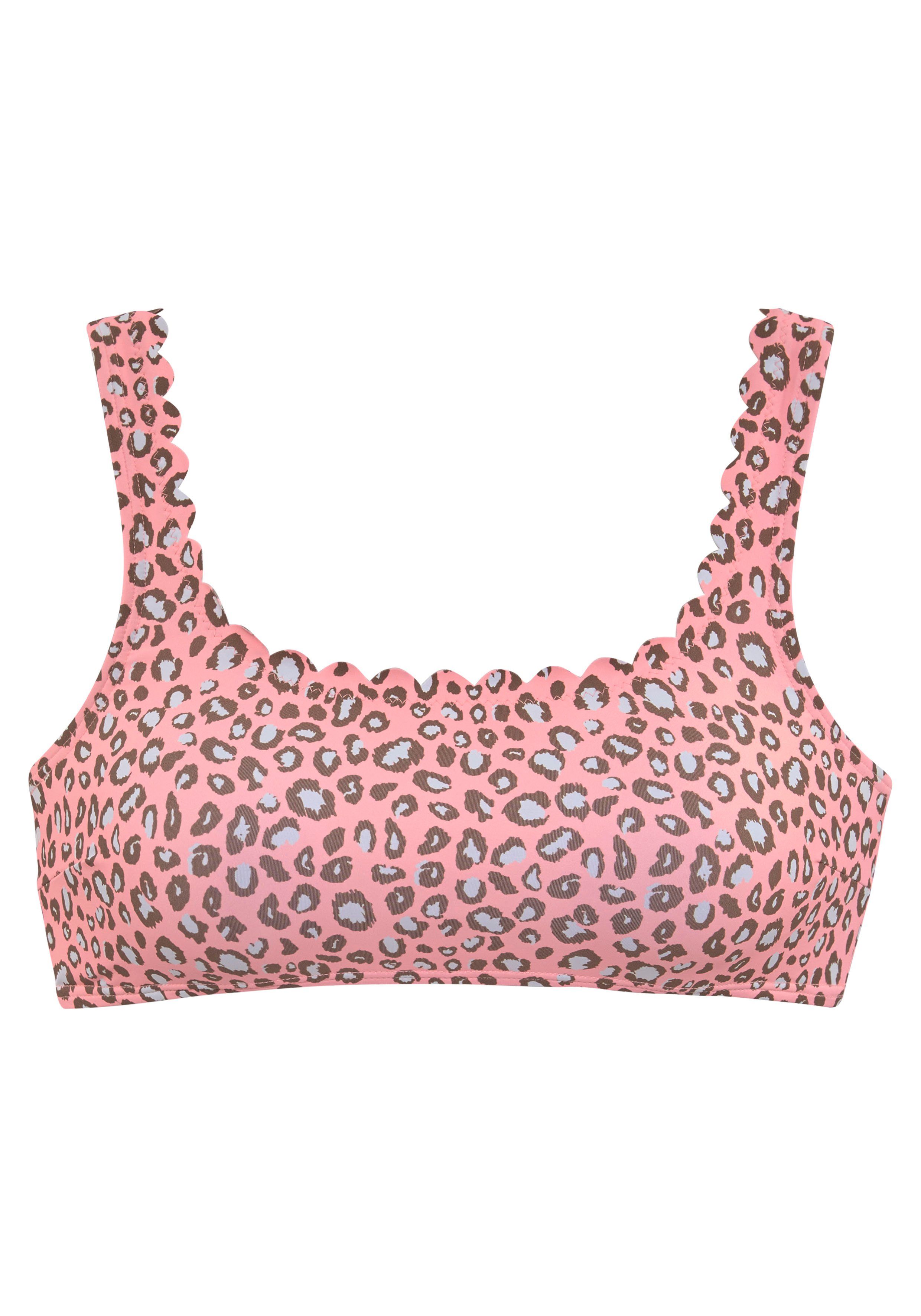 LASCANA Bustier-Bikini-Top, trendiger Stil, herausnehmbare Softcups günstig online kaufen