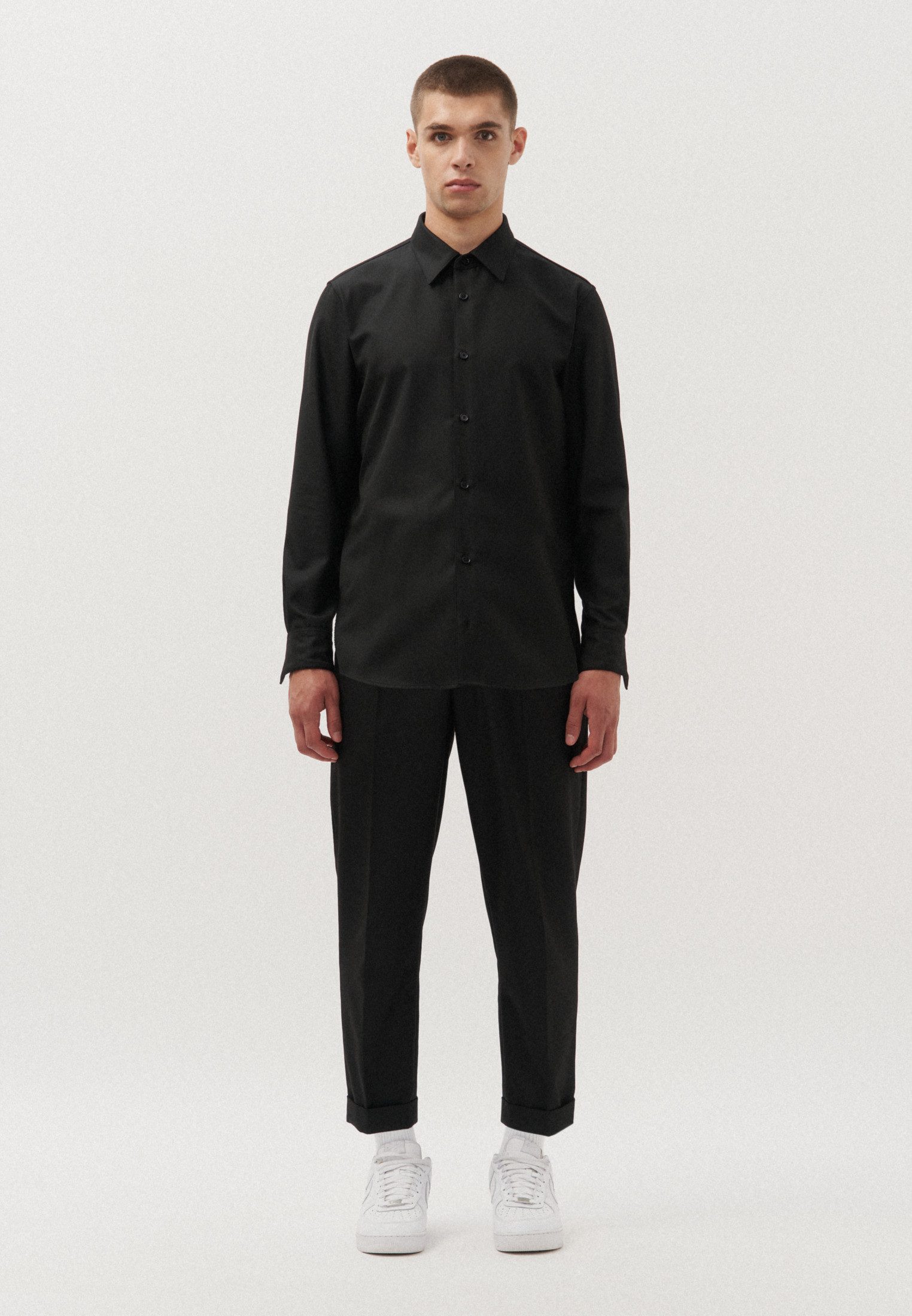 studio seidensticker Businesshemd Studio Regular Langarm Kentkragen Uni