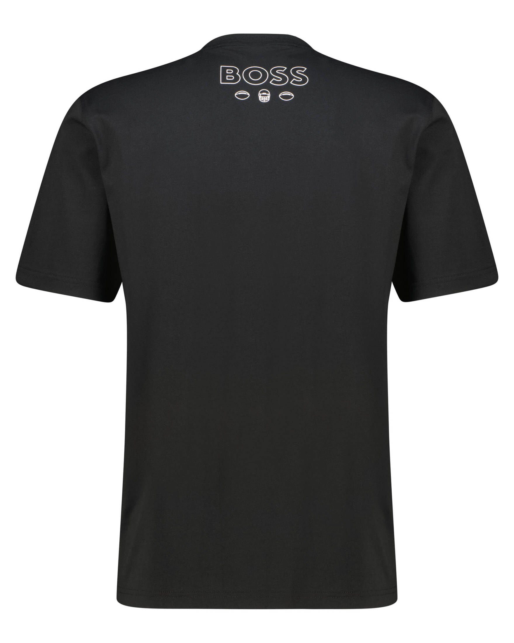 black Herren T-Shirt BOSS T-Shirt (1-tlg) (85) TRAP_NFL