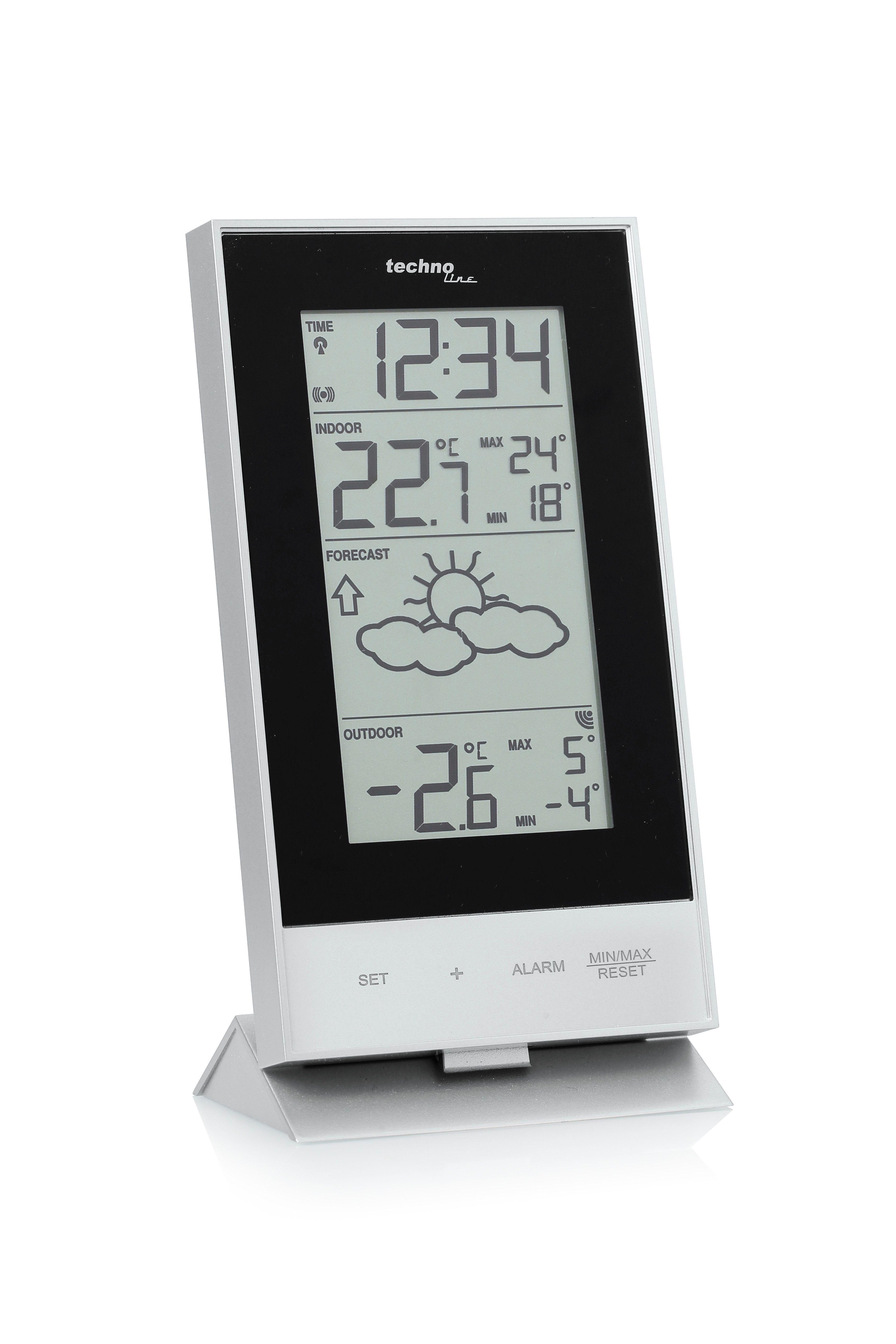 technoline WS 9910 Wetterstation (inklusive Außensender, Vorhersage von Wettersituationen und Wettertendenzen)