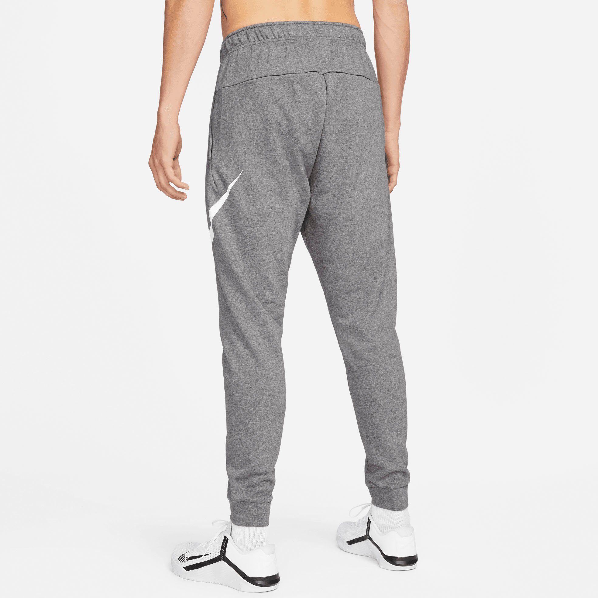 Nike Trainingshose Dri-FIT Men's Tapered CHARCOAL Training HEATHR/WHITE Pants