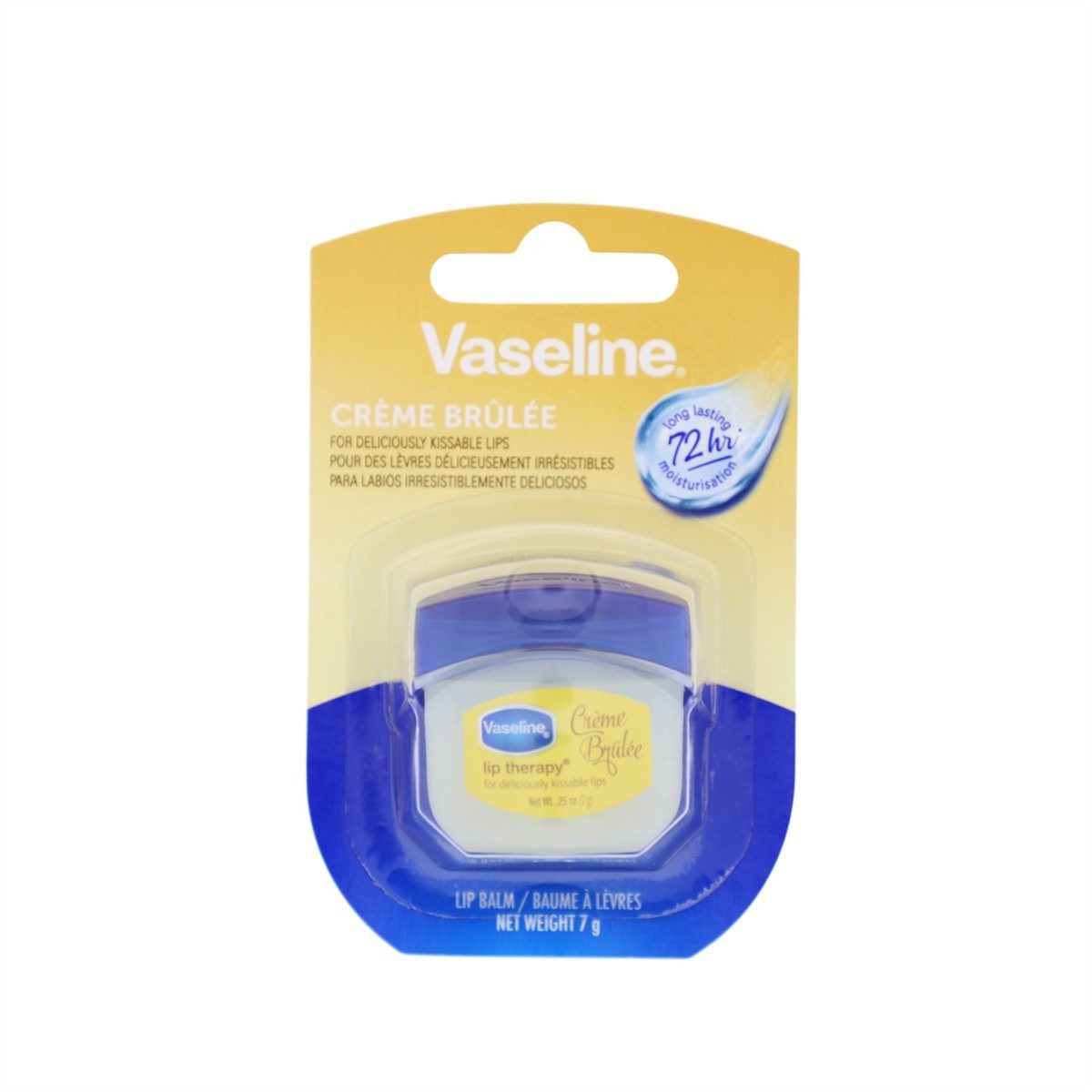 Vaseline Lippenpflegestift 2x Vaseline Lip Therapy Creme Brulee je 7g spendet Feuchtigkeit