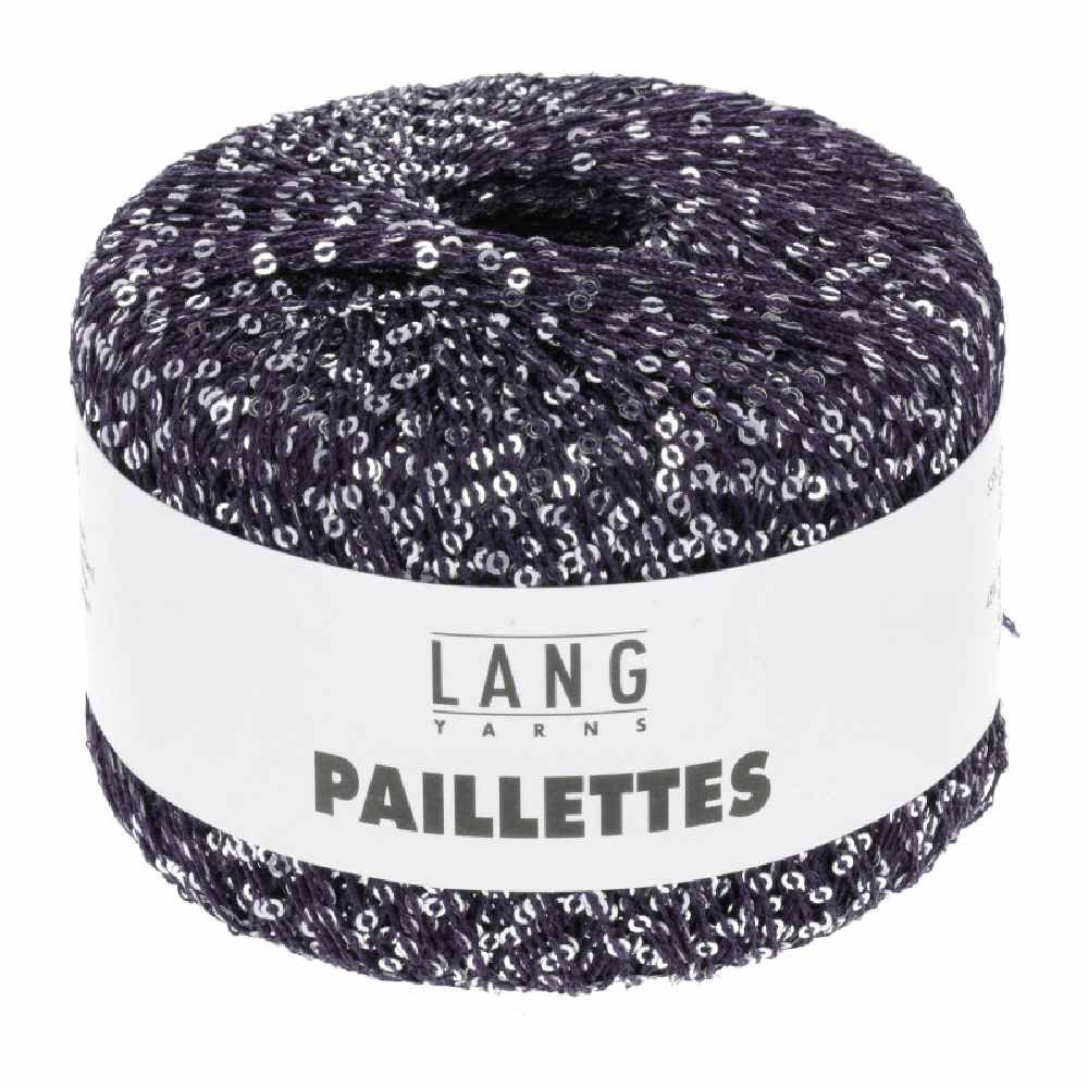 LANG YARNS PAILLETTES Häkelwolle, 112 m (25 Gramm), glänzendes Effektgarn mit Pailletten von Lang Yarns