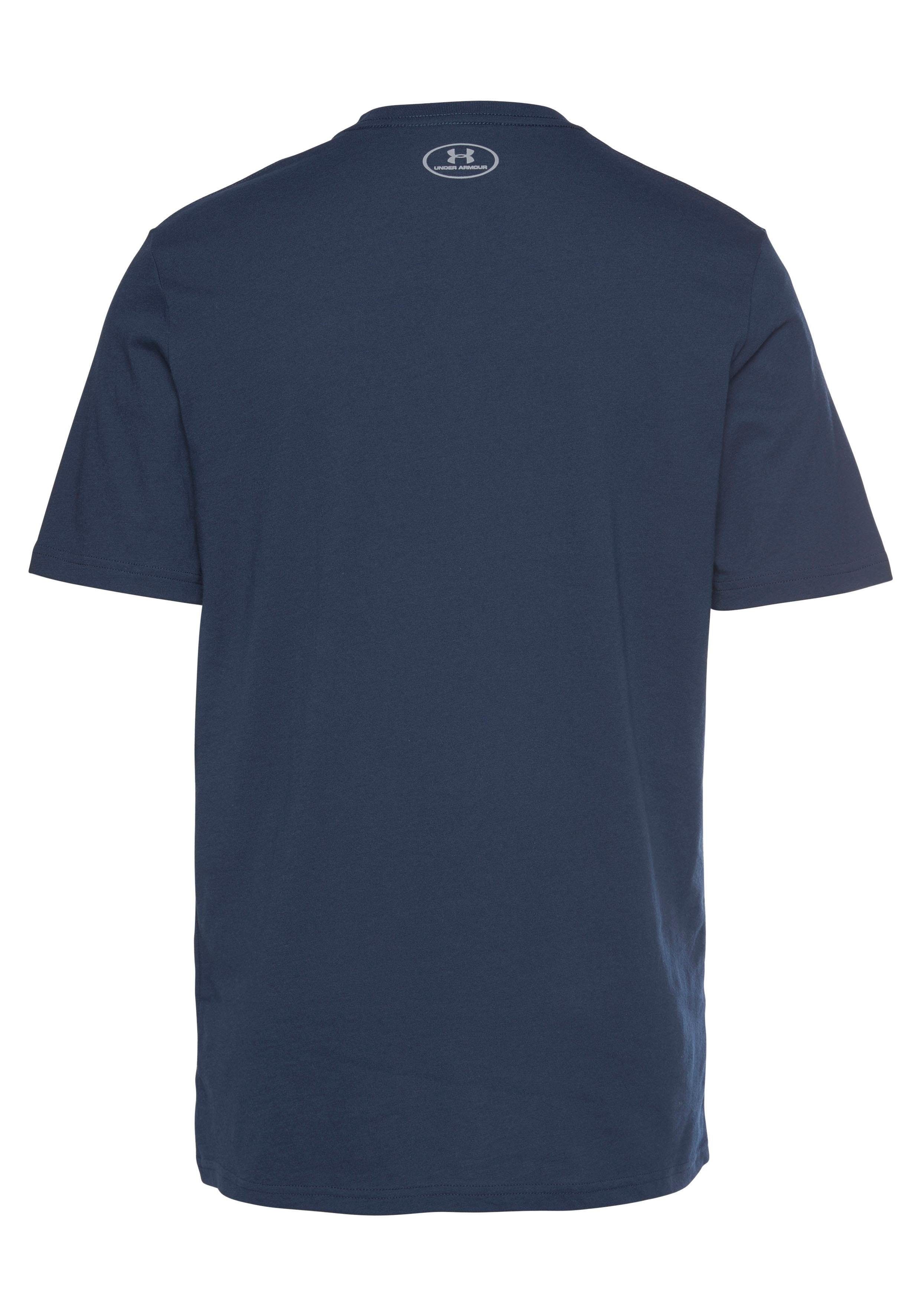 SPORTSTYLE UA T-Shirt SHORT marine Under SLEEVE Armour® BOXED