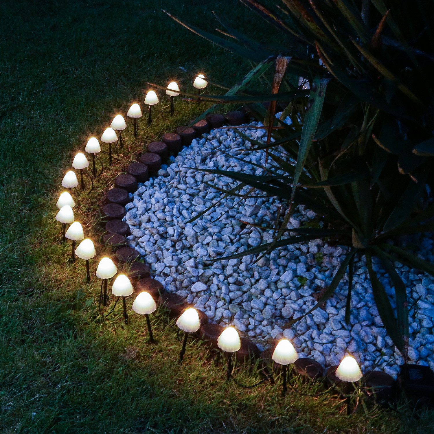 MARELIDA LED-Lichterkette Solar Mini Pilze 10 günstig online kaufen