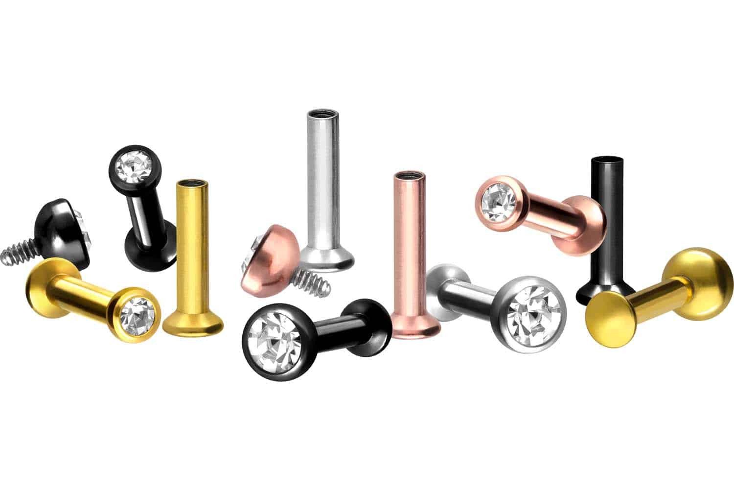 PIERCINGLINE Piercing-Set Chirurgenstahl Triple Piercing Mini Labret mit In günstig online kaufen