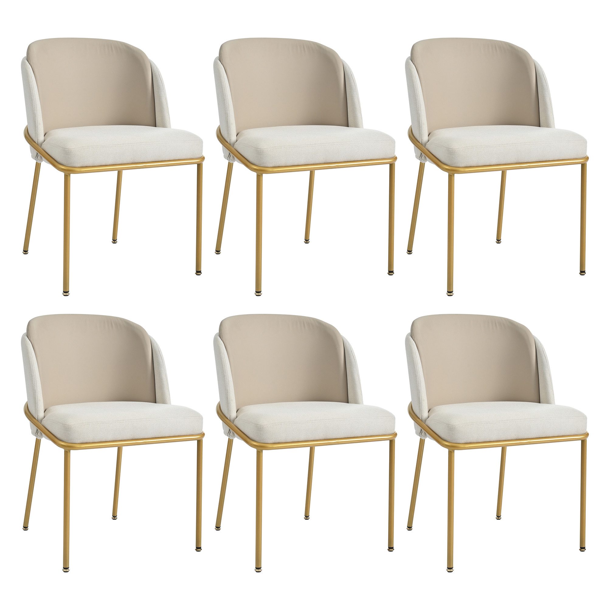 MODFU Esszimmerstuhl Küchenstuhl,Loungesessel,Kosmetikstuhl (6 St Modern günstig online kaufen
