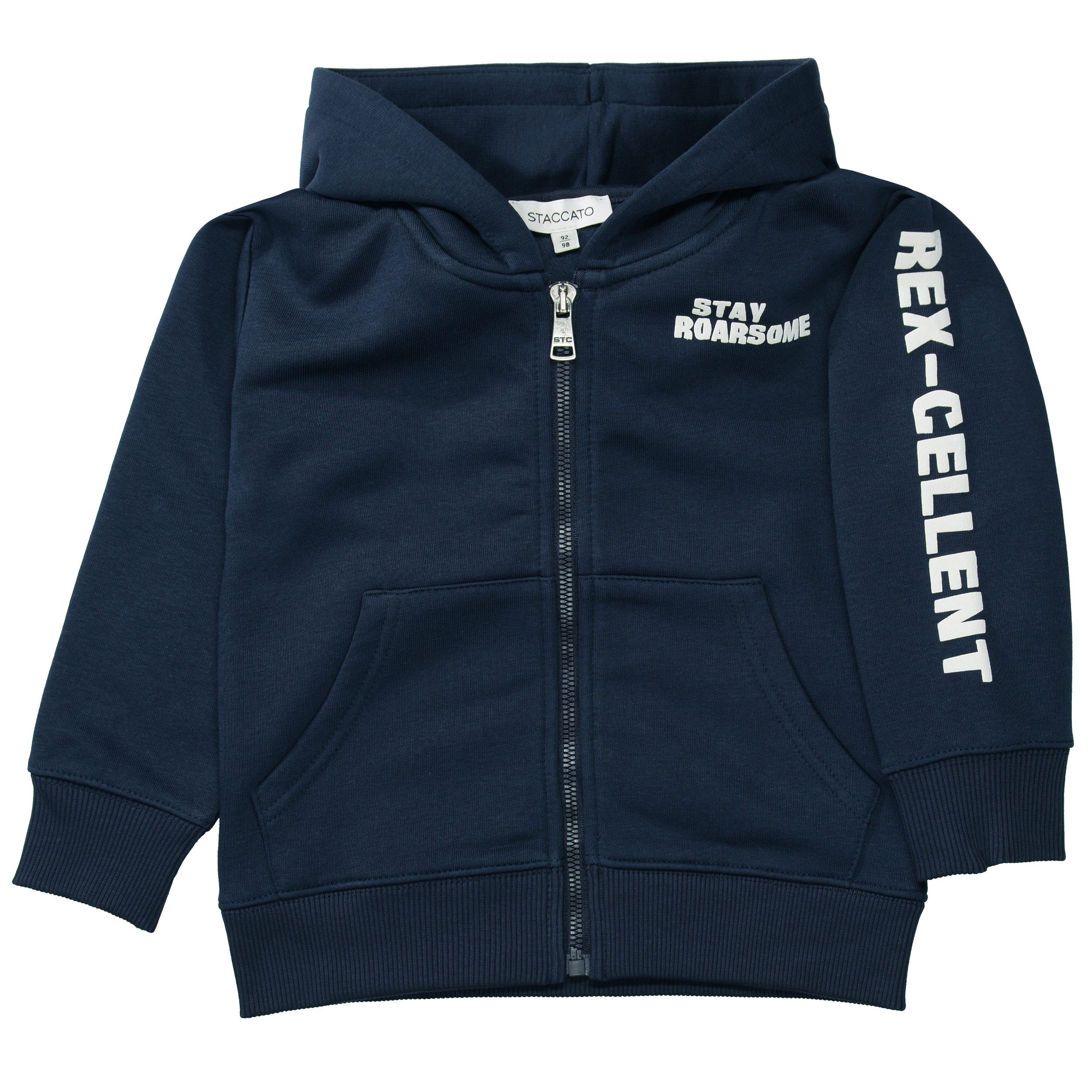 STACCATO Sweatjacke Kn.-Kap.-Sweatjacke