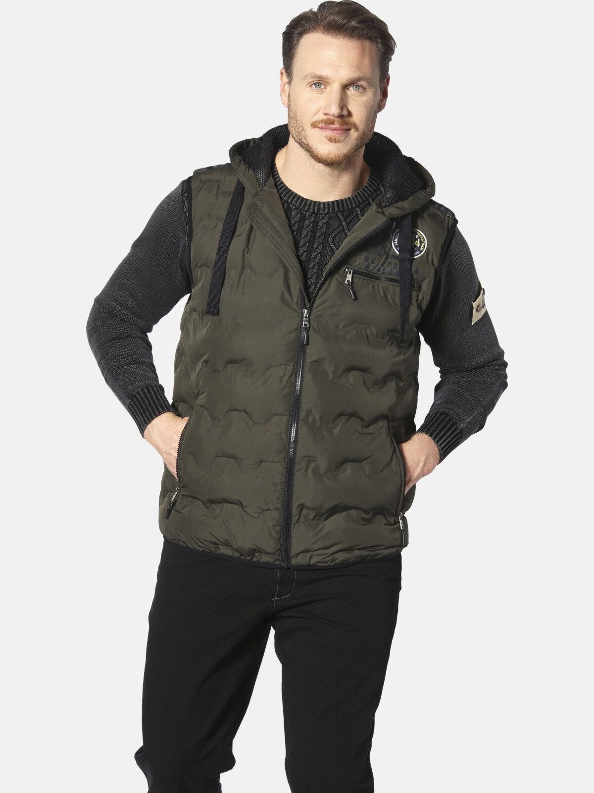 Jan Vanderstorm Steppweste ERKULF mit sechs praktischen Taschen