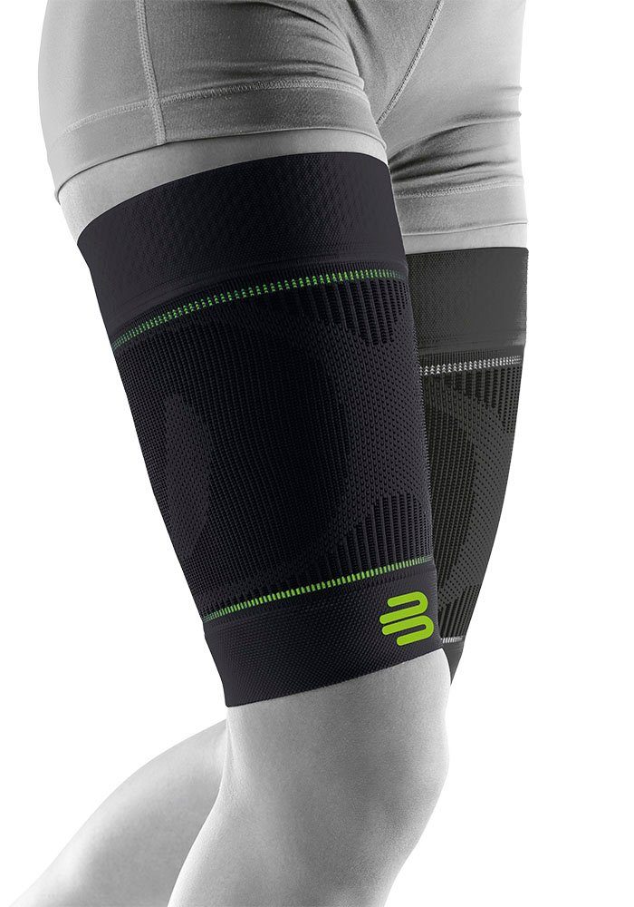 Bauerfeind Bandage Compression Sleeves Upper Leg, mit Kompression schwarz/gelbgrün
