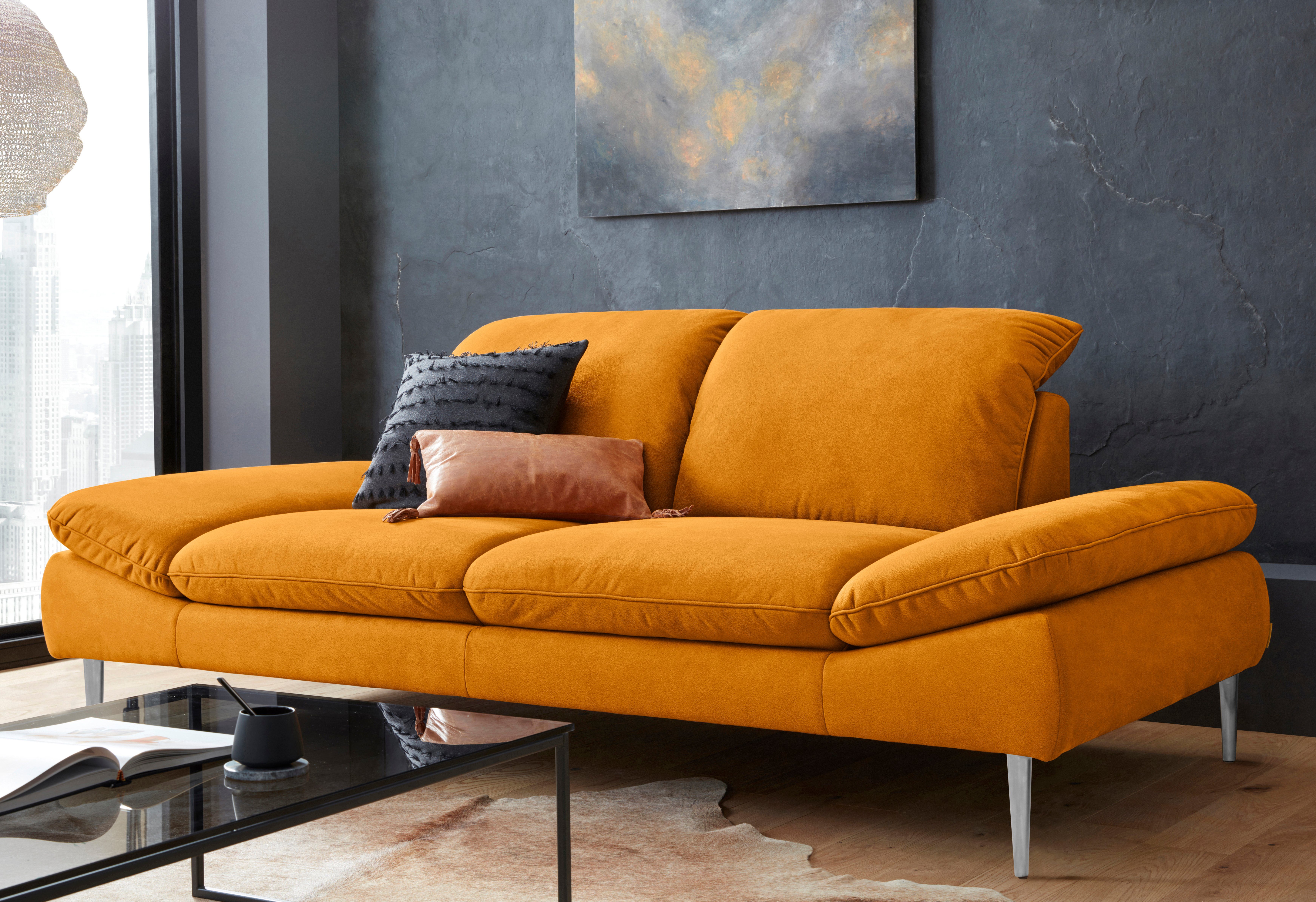 W.SCHILLIG 2,5-Sitzer enjoy&MORE, mit Sitztiefenverstellung, Füße Chrom glänzend, Breite 232 cm