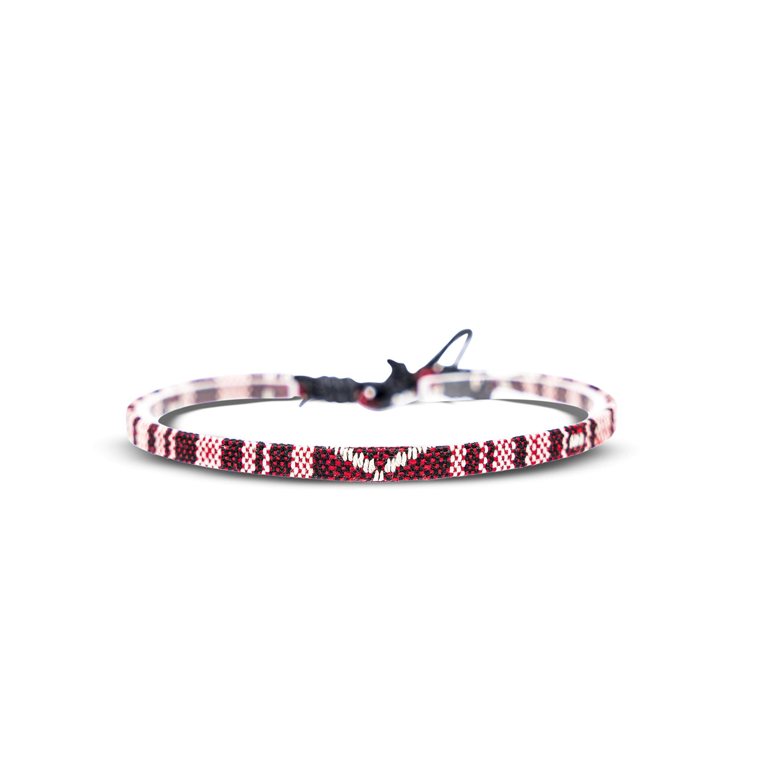 Made by Nami Freundschaftsarmband Boho Surfer Strand Festival Accessoires, Ethno Hippie Style 100% Wasserfest Verstellbar
