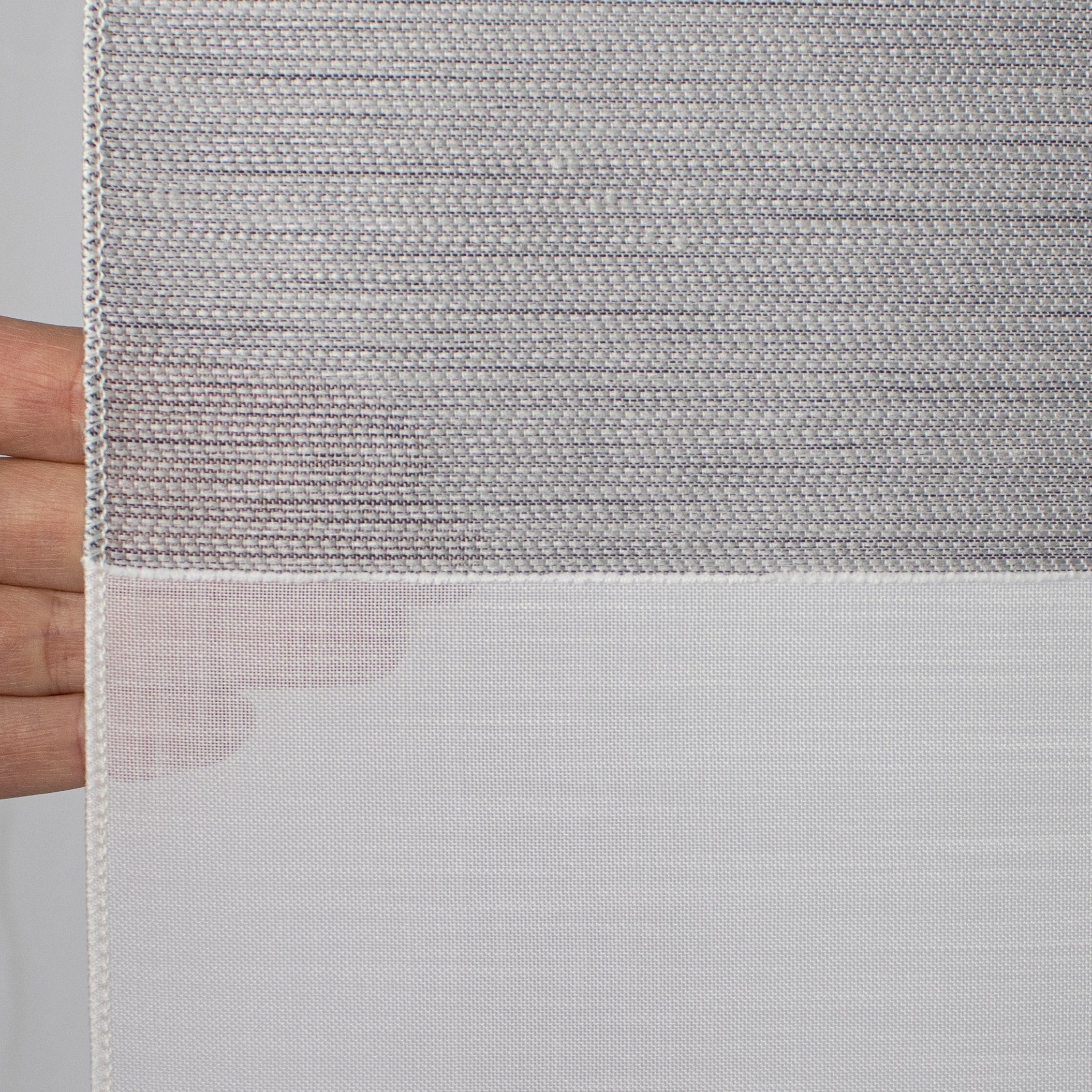 EXPERIENCE Scheibengardine 3er Set Miniflächen Scheibengardine Küchengardine Tunnelzug 2280 (3 St), Stangendurchzug, halbtransparent, Effektvoile, 3er Set Flächenvorhänge