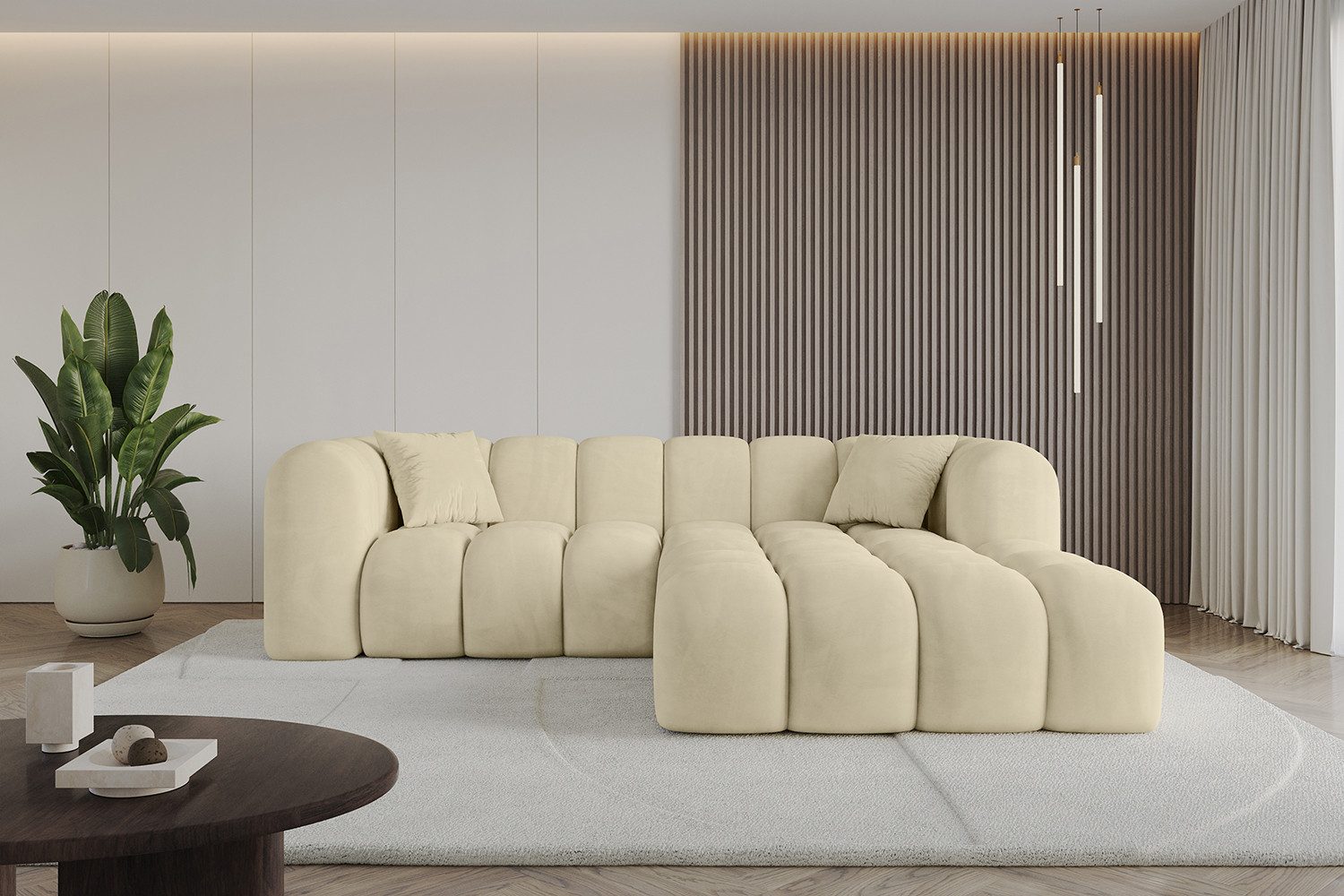ALTDECOR Ecksofa OLEA-L1, Sofa Praktische Bequeme Funktionsecke Couch L-Form Eckcouch, Corner Sofa L-Form Vielseitige Sofa Wohnzimmer 231x173x74