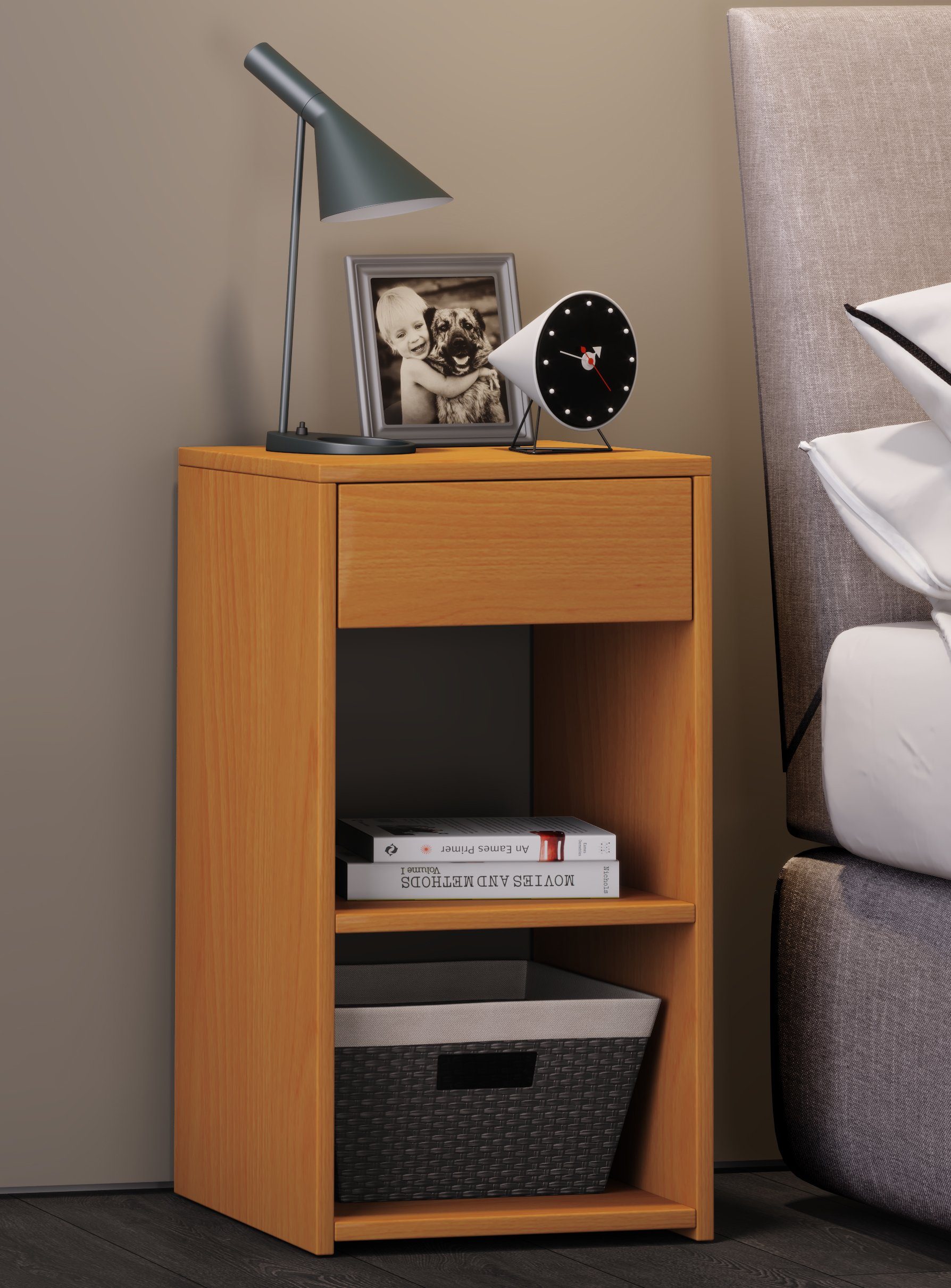 VCM Nachttisch Holz Nachttisch Nachtschrank Sledo günstig online kaufen