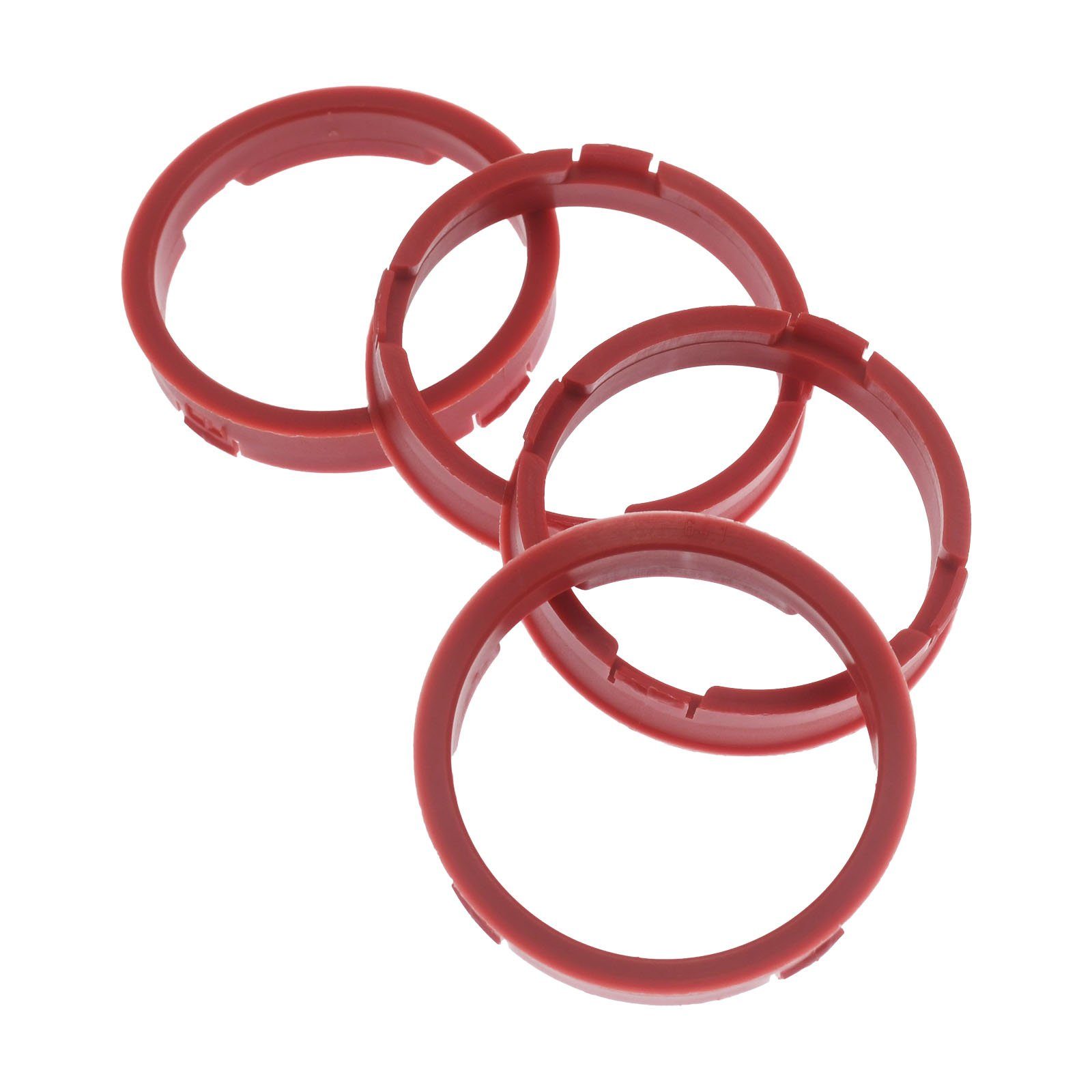 RKC Reifenstift 4x Zentrierringe Dunkelrot Felgen Ringe Made in Germany, Maße: 73,1 x 64,1 mm