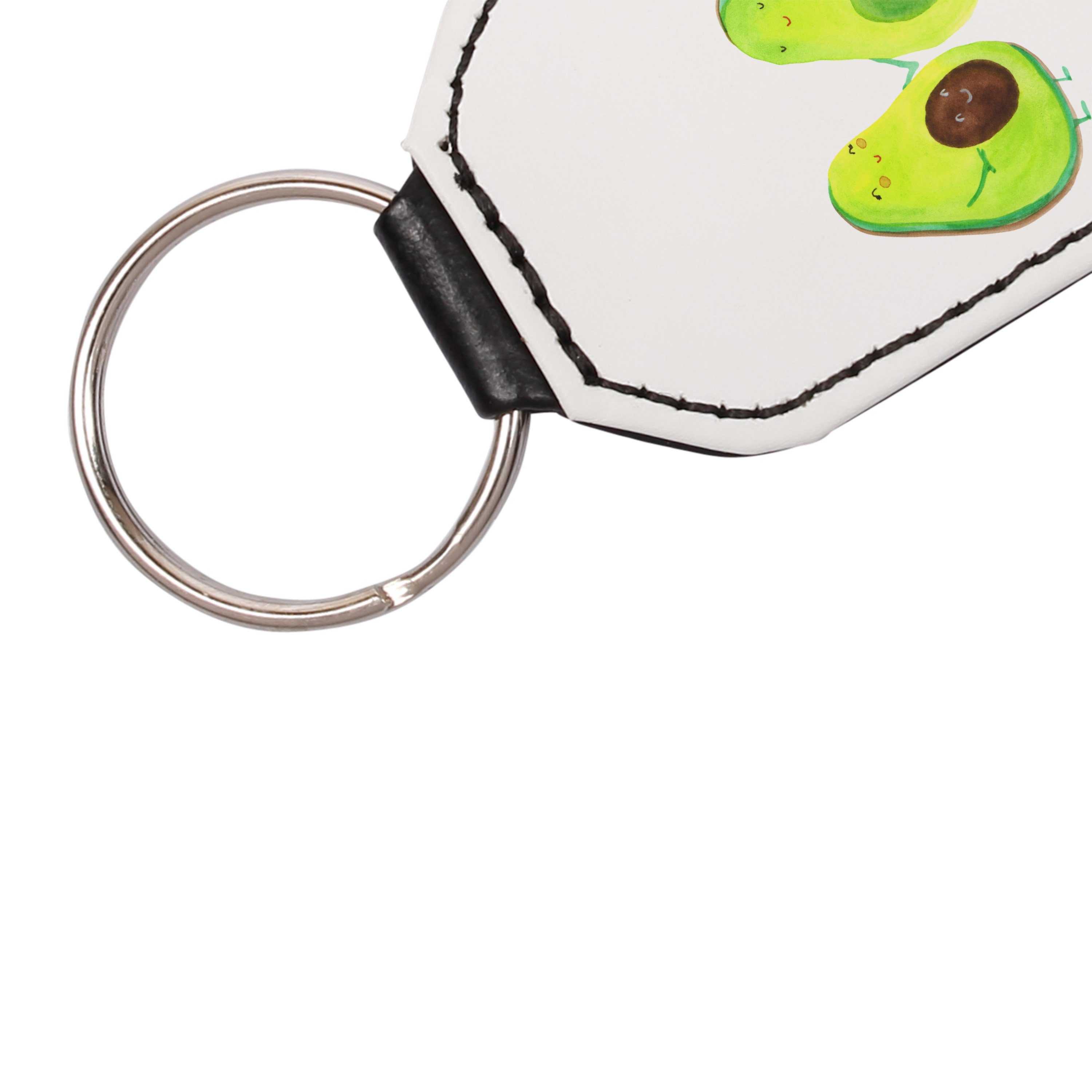 Schlüsselanhänger (1-tlg) Taschenanhänger, - Mrs. Geschenk, Avocuddle, - & Mr. Hochze Weiß Avocado Panda Pärchen