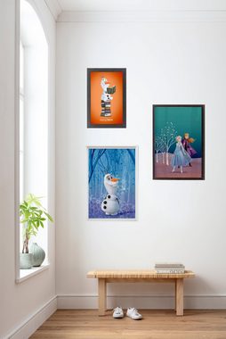 Komar Poster Frozen Olaf Crystal, Disney (1 St), Kinderzimmer, Schlafzimmer, Wohnzimmer