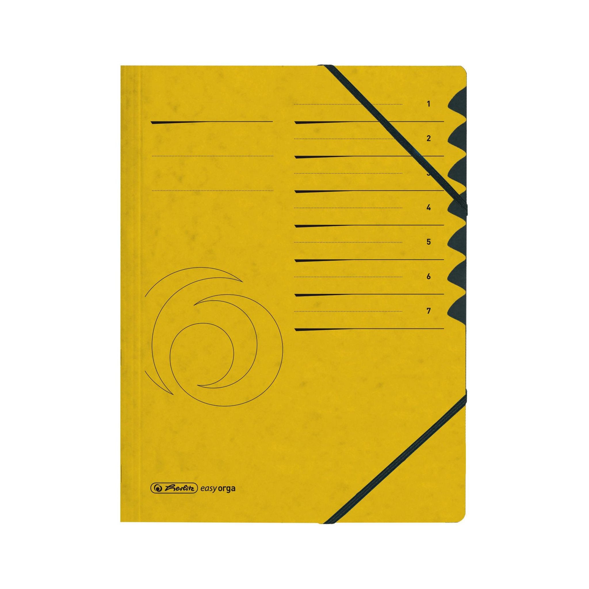 Herlitz Organisationsmappe Herlitz Ordnungsmappe f.A4 Quality 1-7 ge Sichtlöcher Taben 2