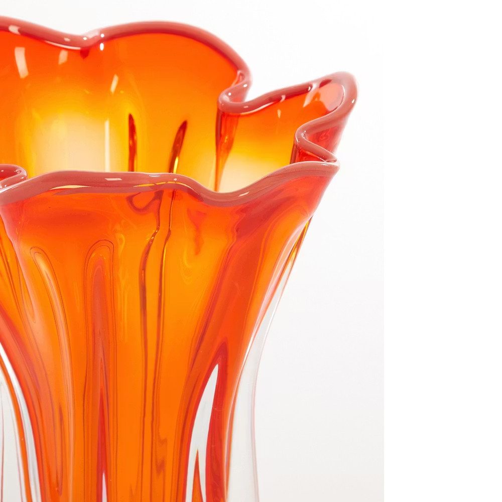 Light & Living Dekovase Dekovase Vase KAZUNO Light & Living Blumenvase Ø26x32cm Orange-Koralle
