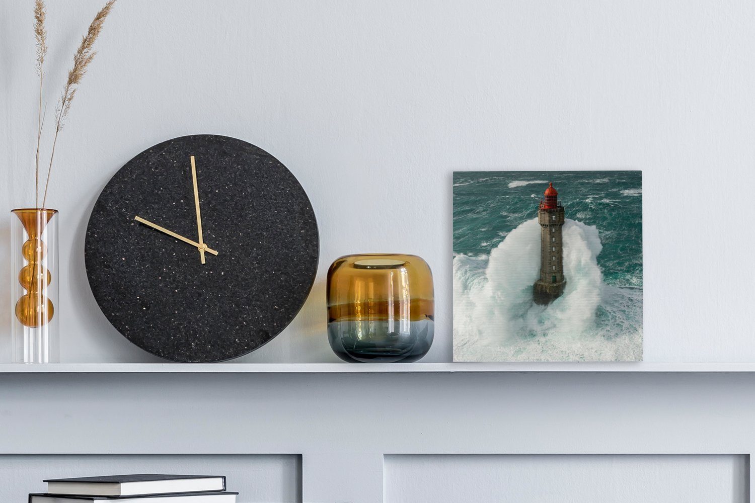 OneMillionCanvasses® Leinwandbild Der Leuchtturm von la Jument in Frankreic günstig online kaufen