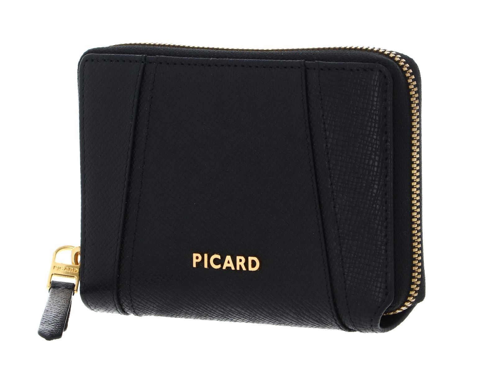 Picard Geldbörse Zip Around Wallet, aus echtem Rindsleder mit RFID-Blocker Schutz