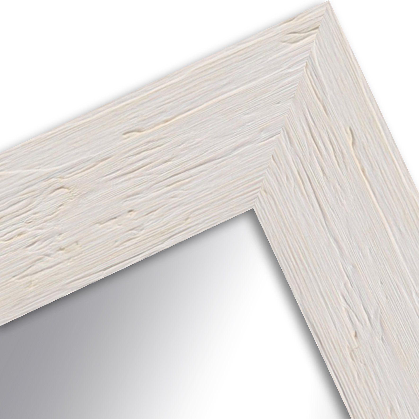 WANDStyle Wandspiegel H780, Weiß, aus Massivholz günstig online kaufen