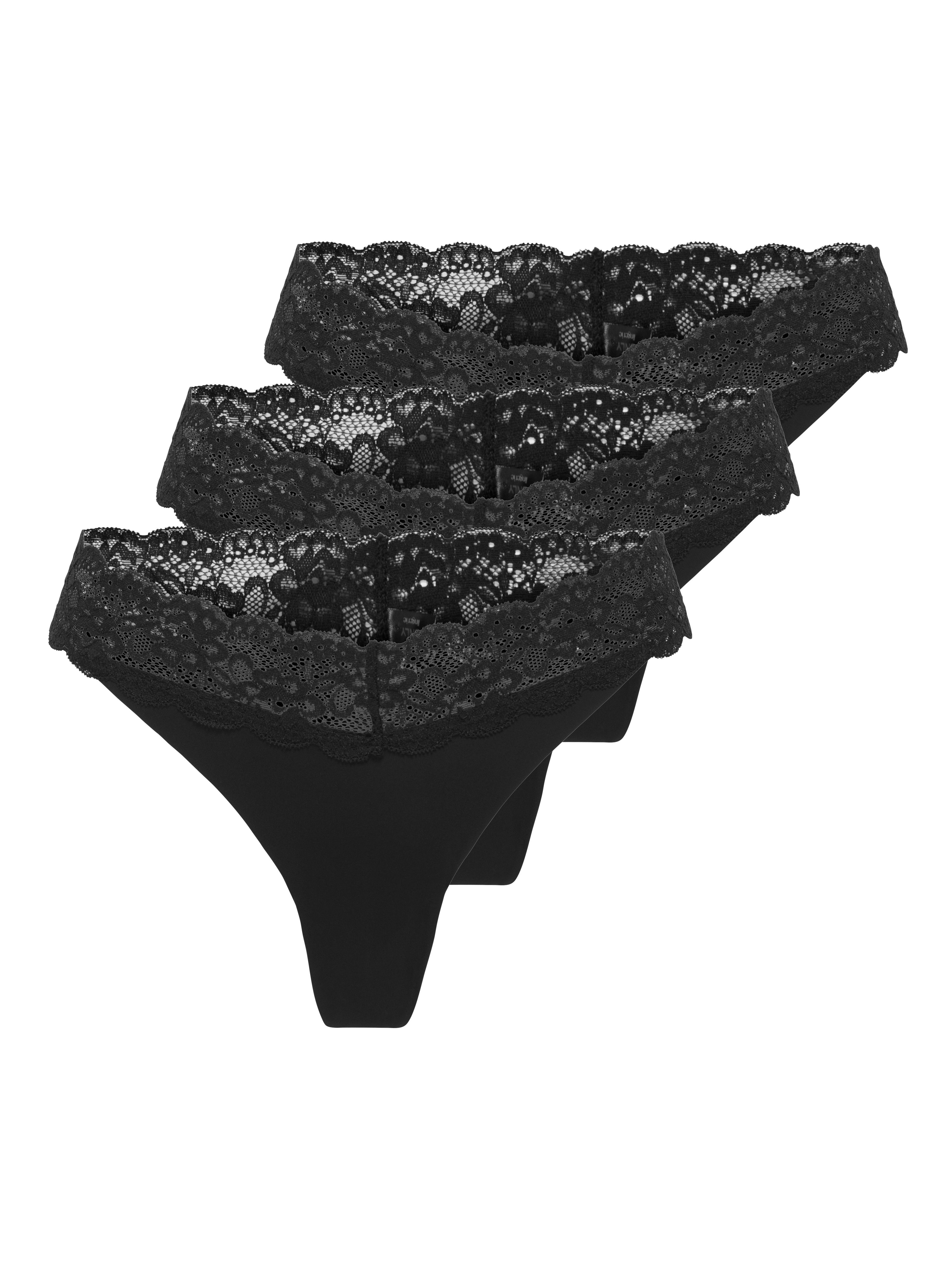 Tanga ONLCHLOE LACE S.S THONG 3-PACK ACC