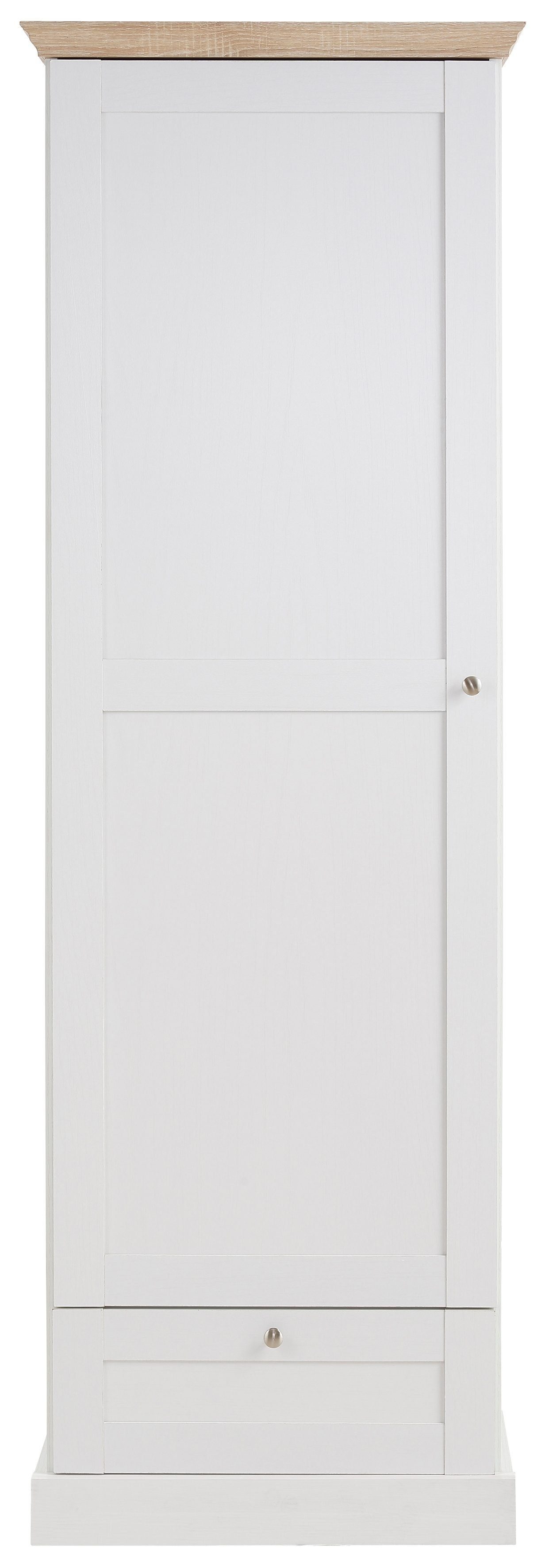 OTTO home Garderobenschrank Binz Flurschrank mit 1 Tür, 1 Schublade und ausziehbare Kleiderstange 1 verstellbarer Einlegebode, Metallknopfgriffe, Höhe 180 cm – Bild 4 von 5