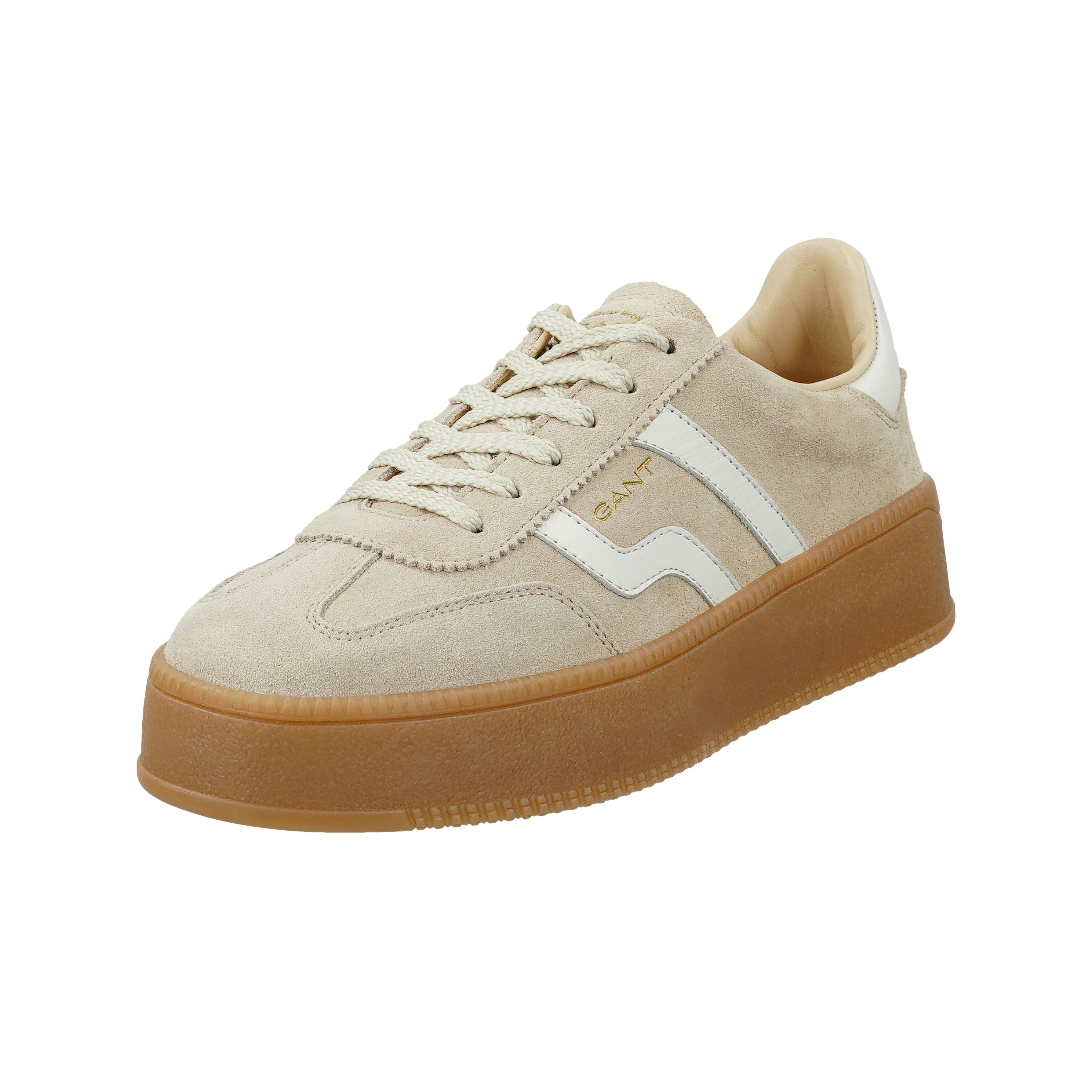 Gant Cuzmani Plateausneaker Retro Sneaker, Schnürschuh, Freizeitsneaker mit Lederfutter
